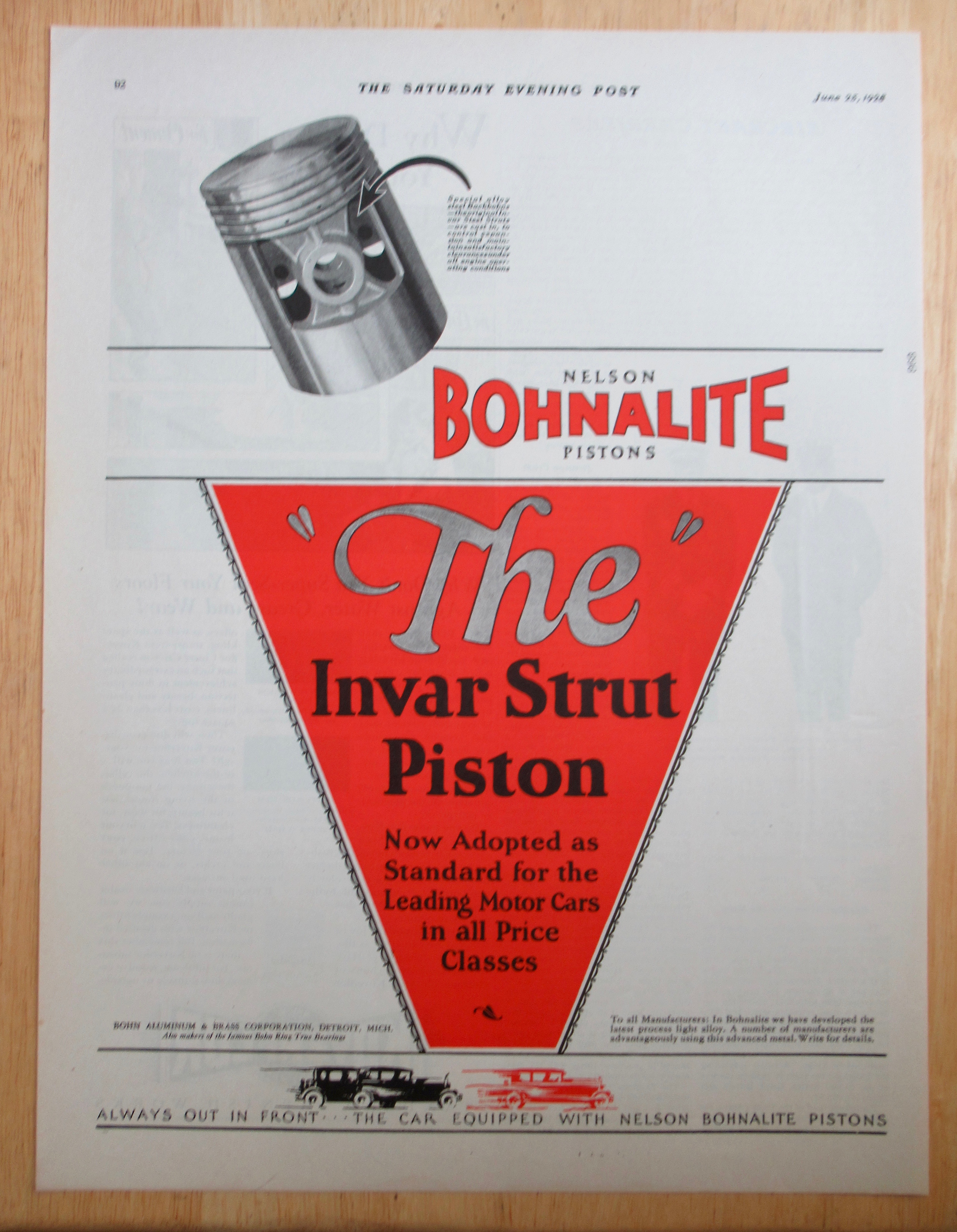1928 Bohnalite Invar Strut Piston Rings
