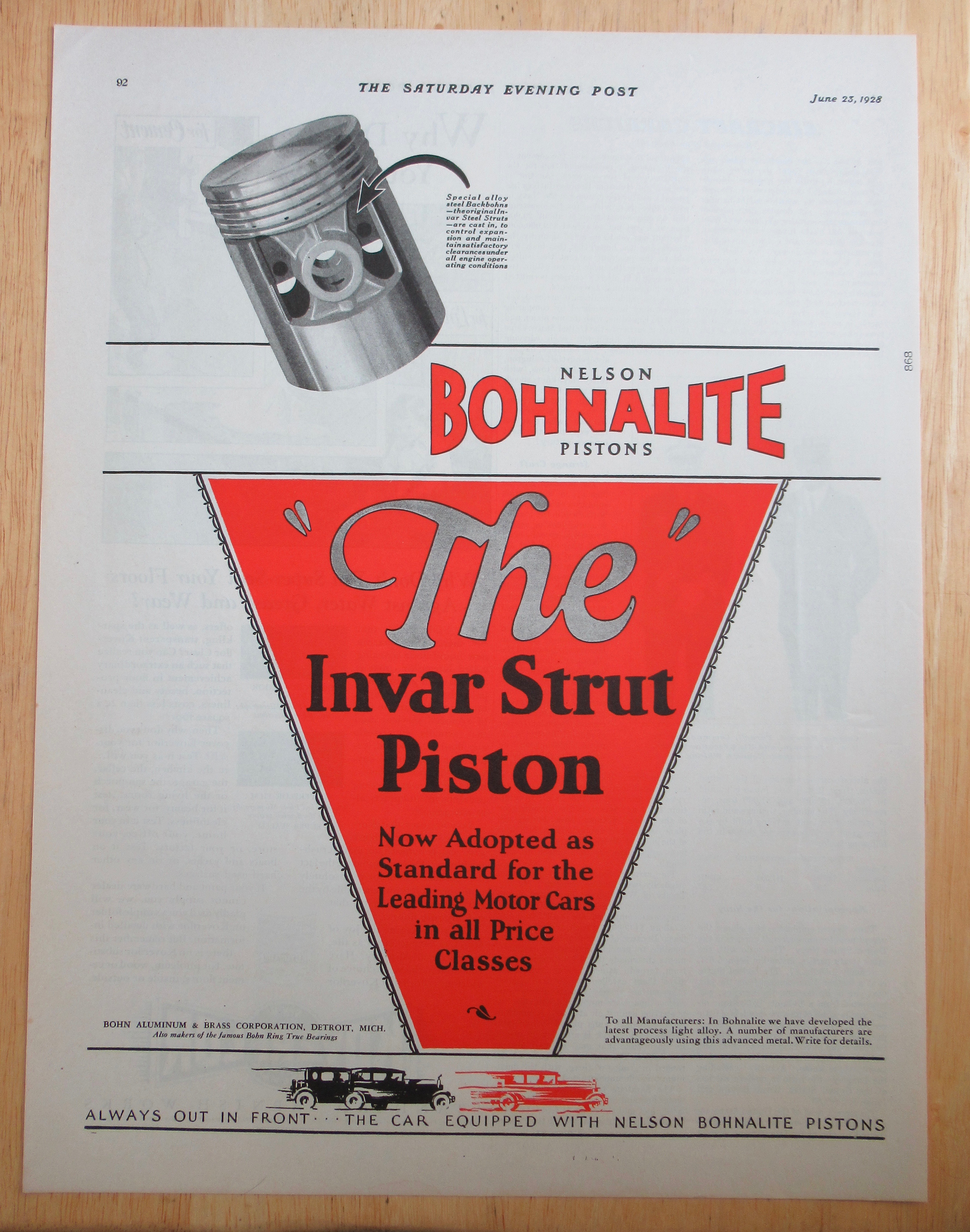 1928 Bohnalite Invar Strut Piston Rings