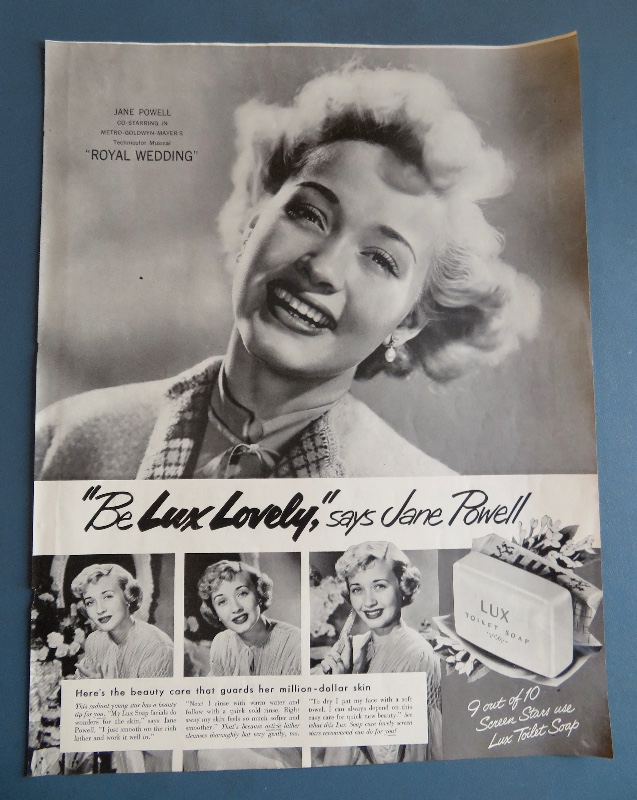 1951 Lux Soap with Television Star Jane Powell