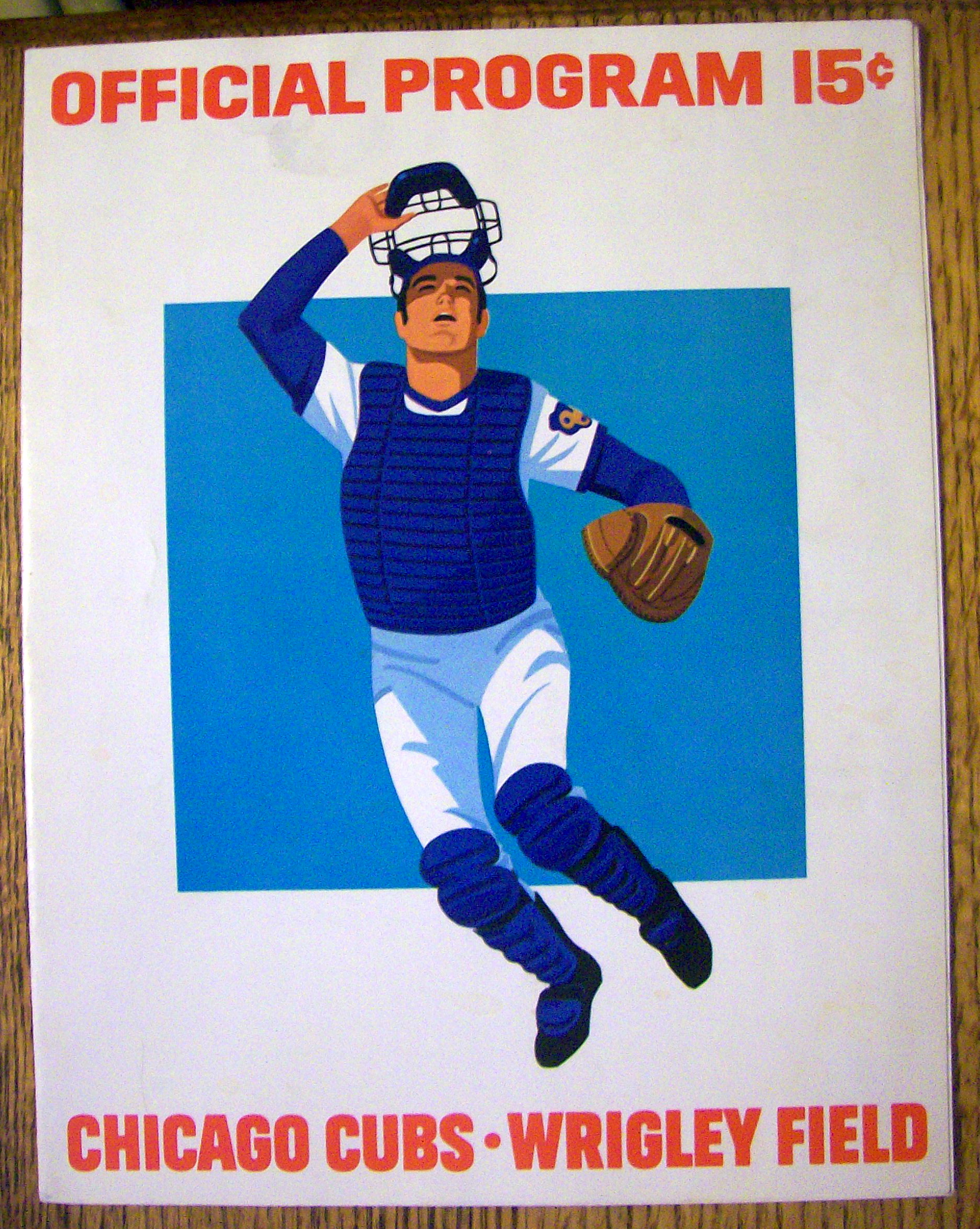 Chicago Cubs vs. Montreal Expos Scorecard April 1973