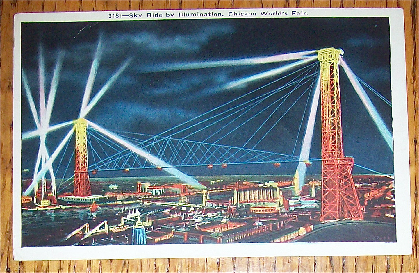 Postcard of Sky Ride (Chicago World's Fair)