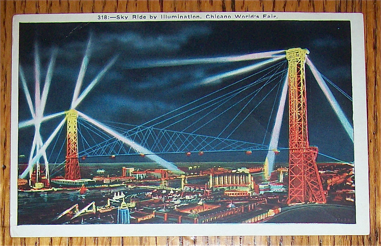 Postcard of Sky Ride (Chicago World's Fair)