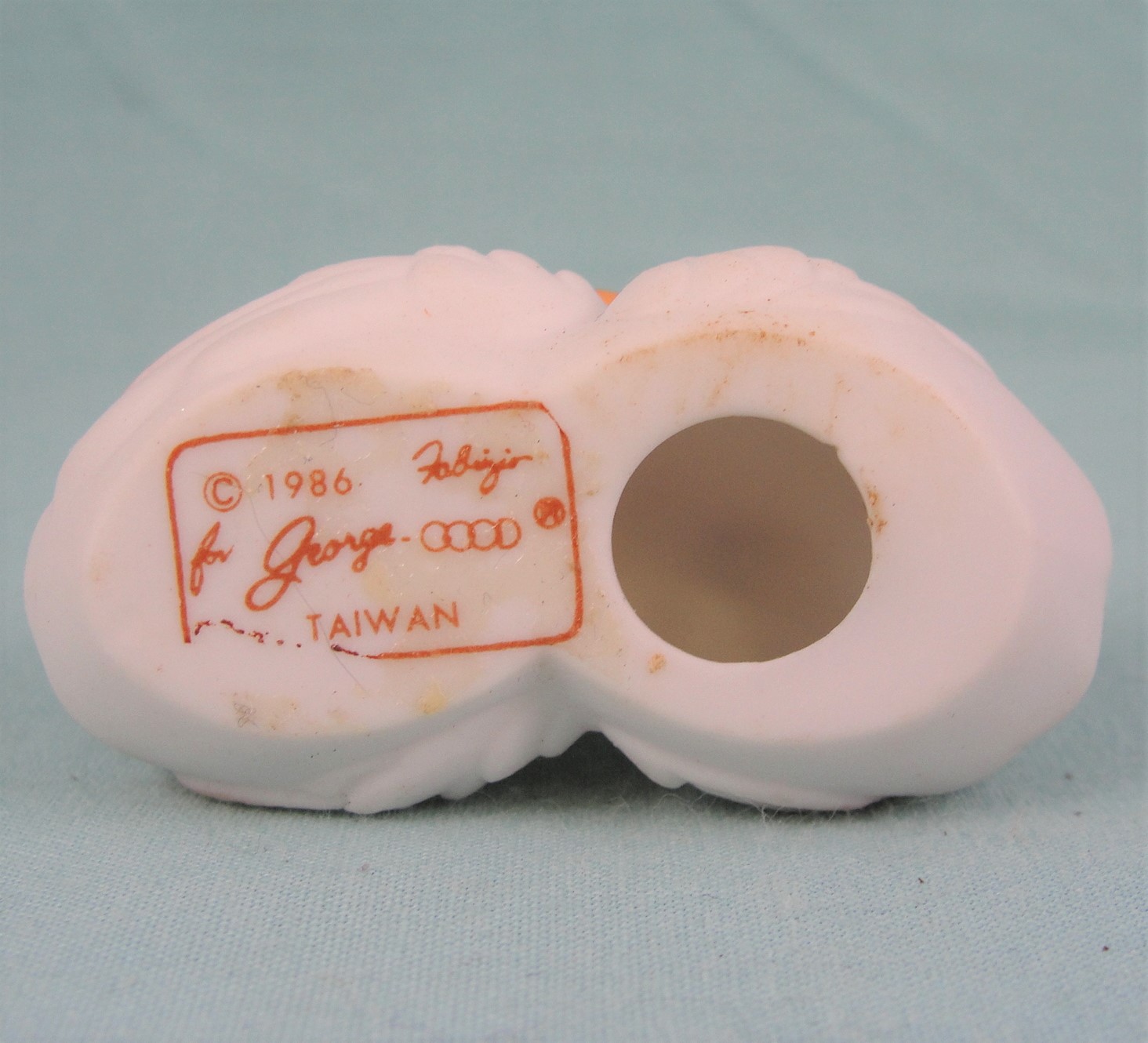 1986 George-Good Japan Ceramic Miniature Duck Couple