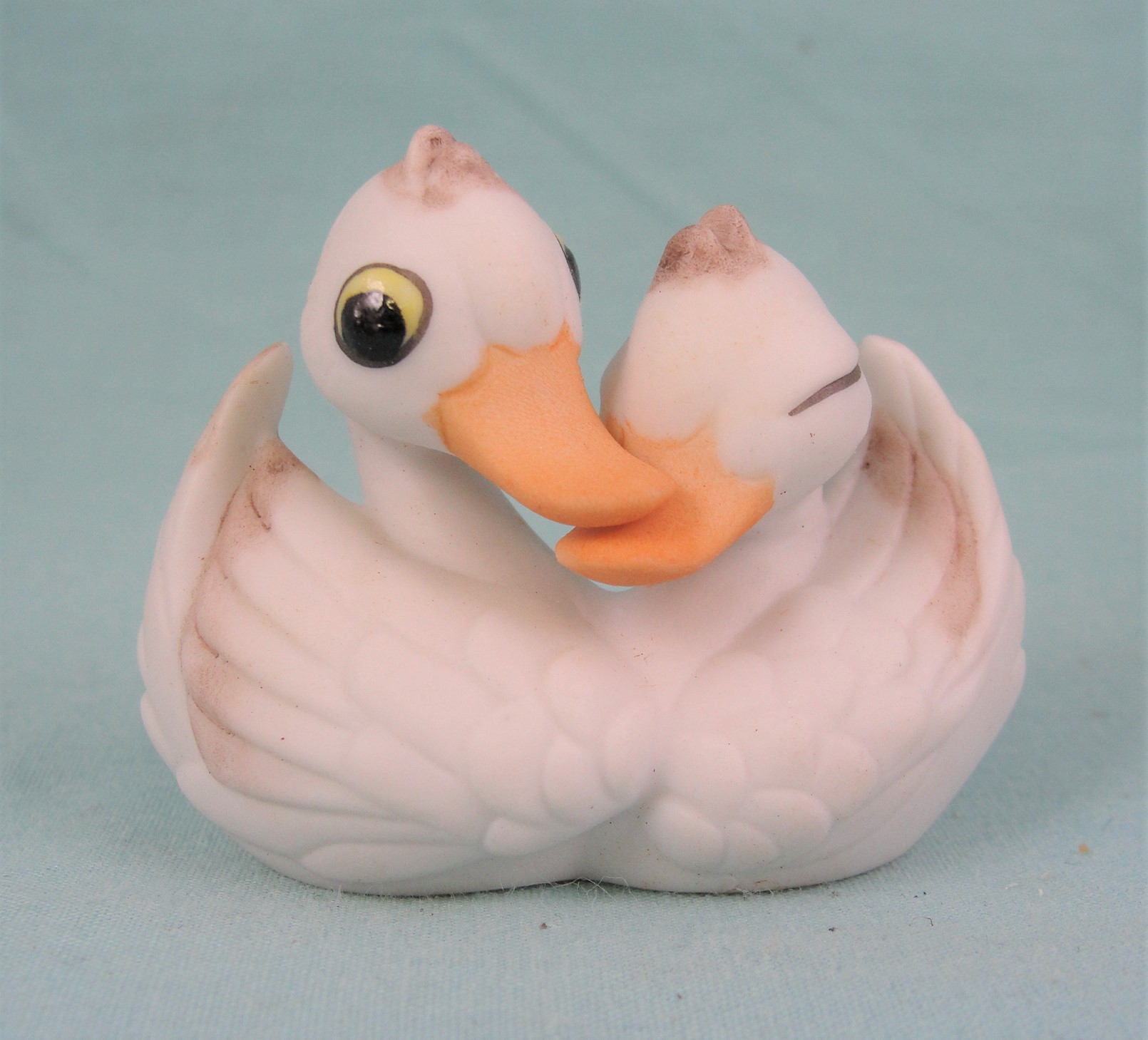 1986 George-Good Japan Ceramic Miniature Duck Couple