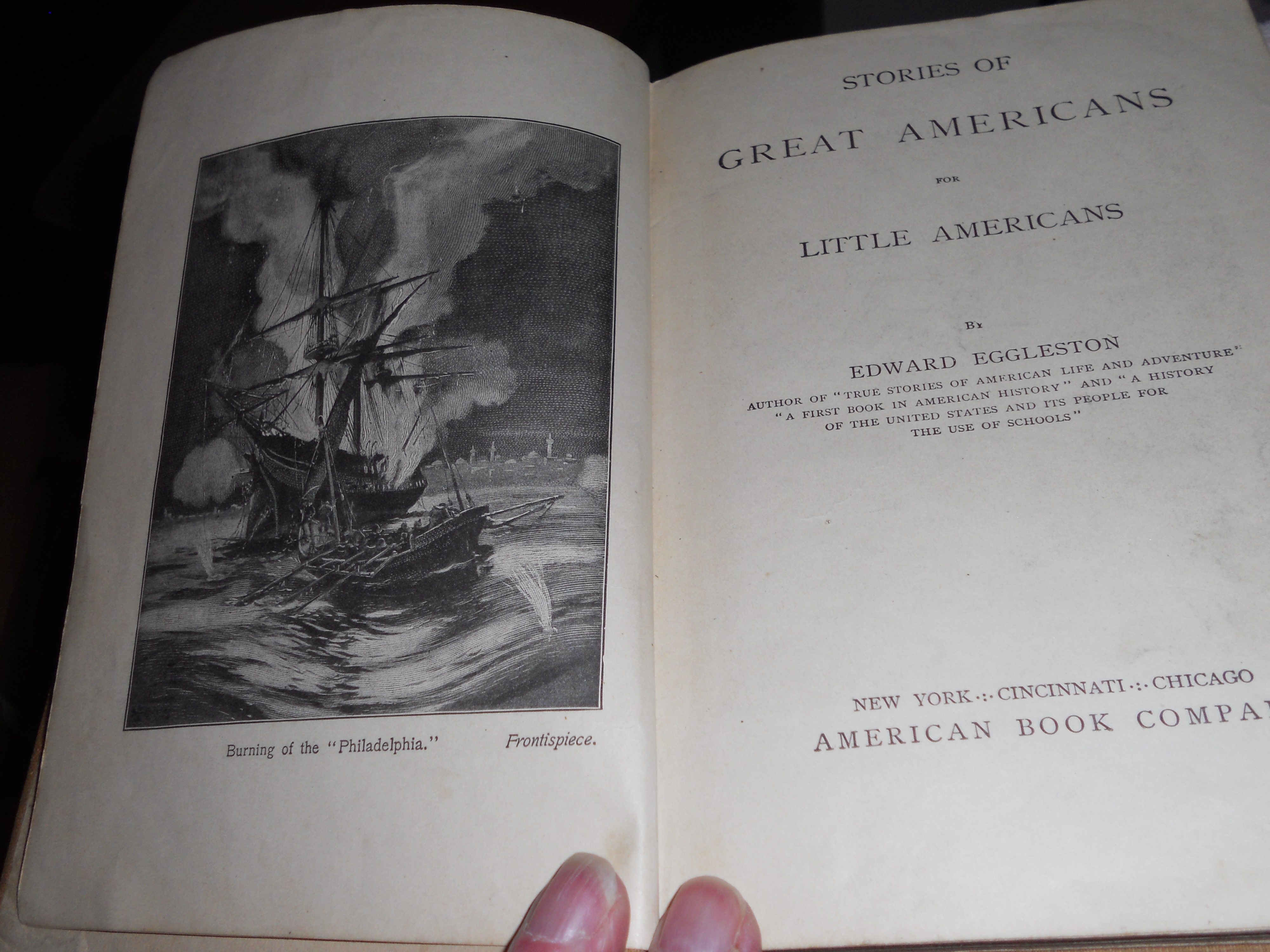 Stories of Great Americans 1895 Eggleston