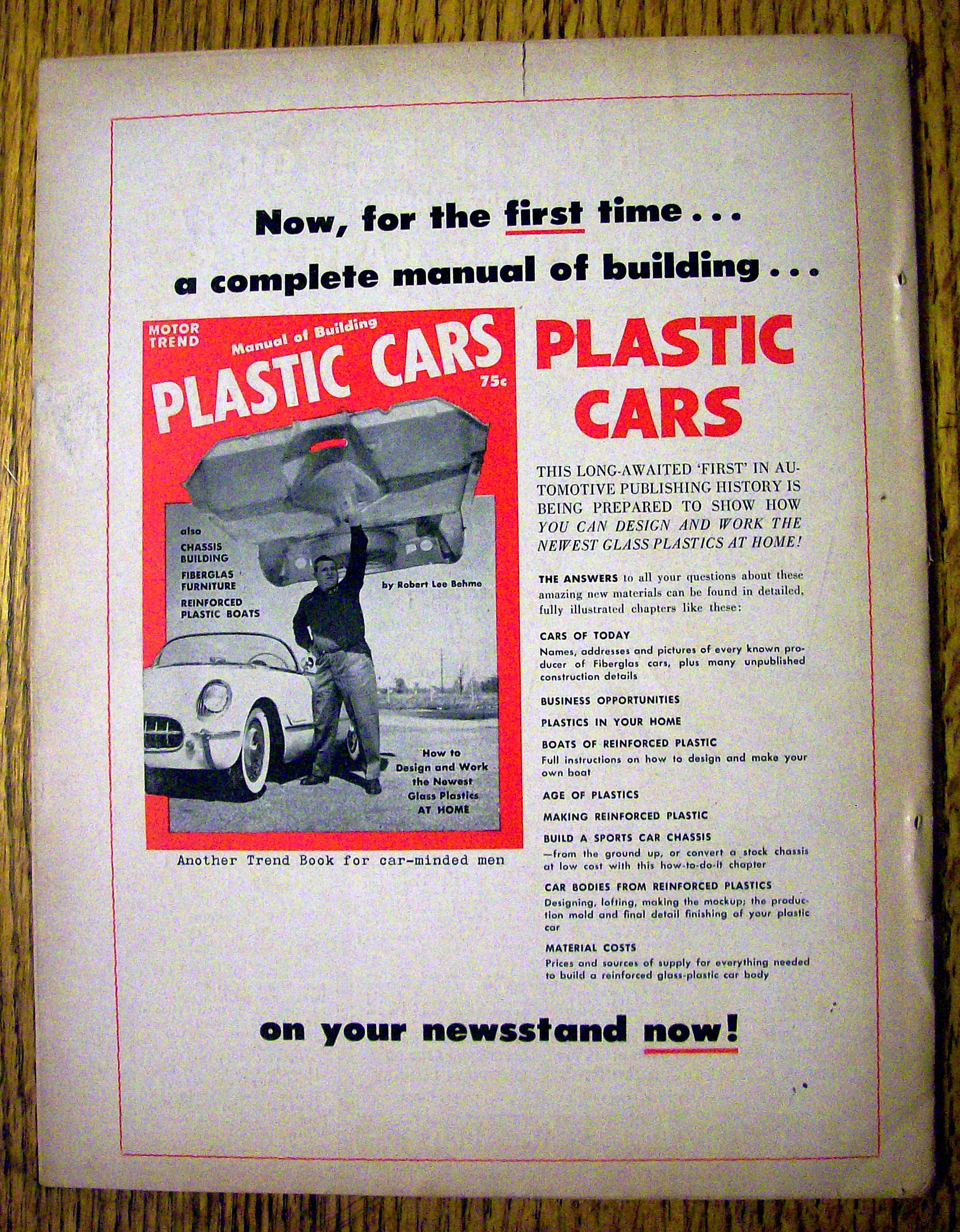 Motor Trend Magazine March 1954 The Golden Touch