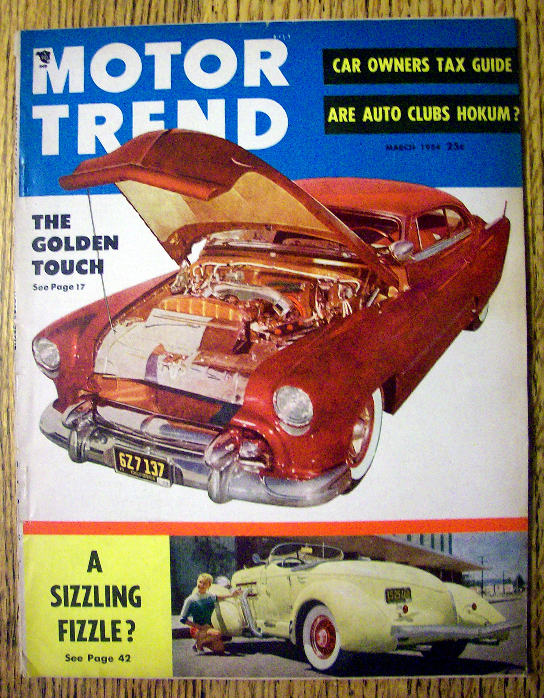 Motor Trend Magazine March 1954 The Golden Touch