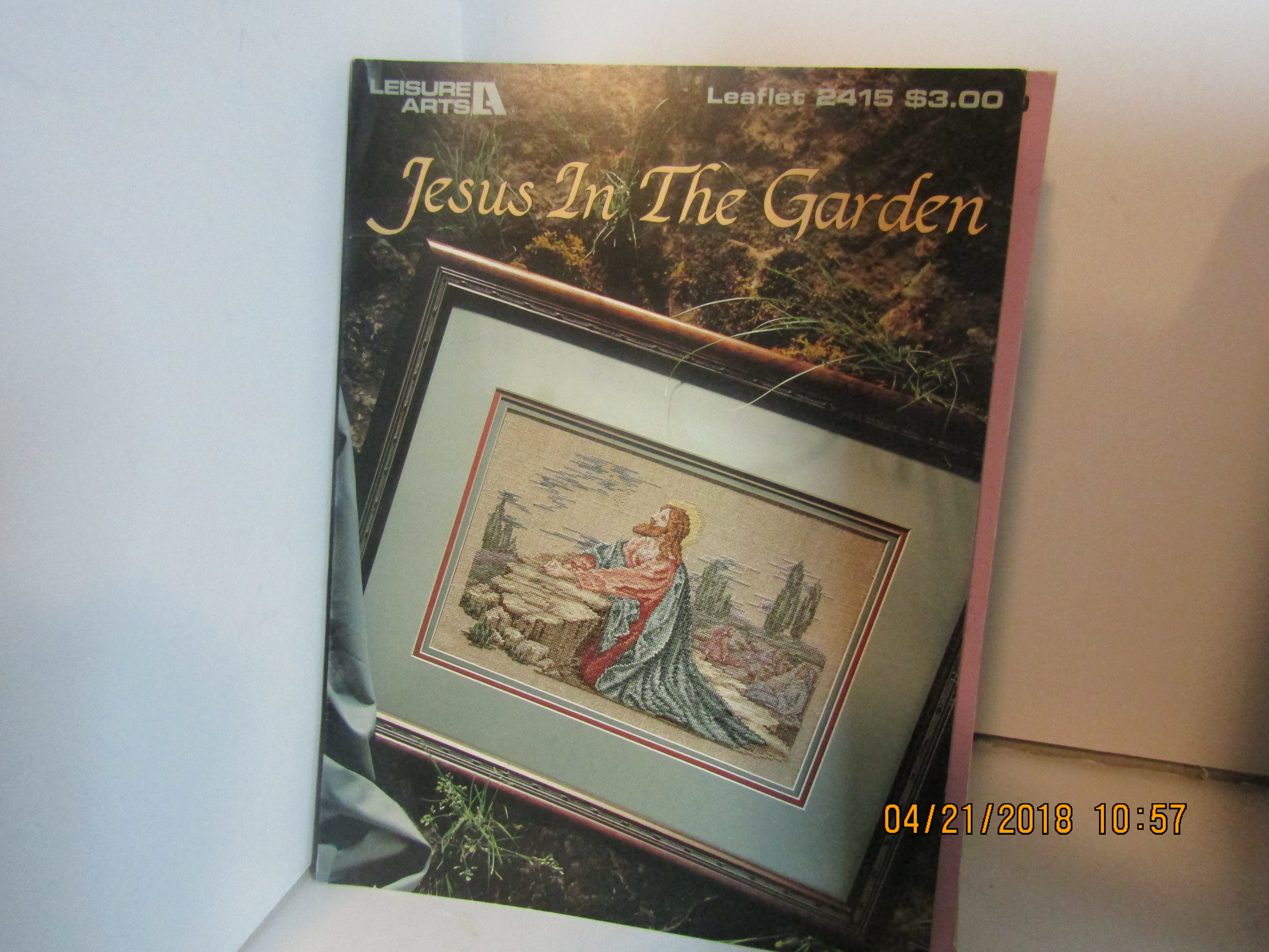 Leisure Arts Cross Stitch Jesus In The Garden #2415