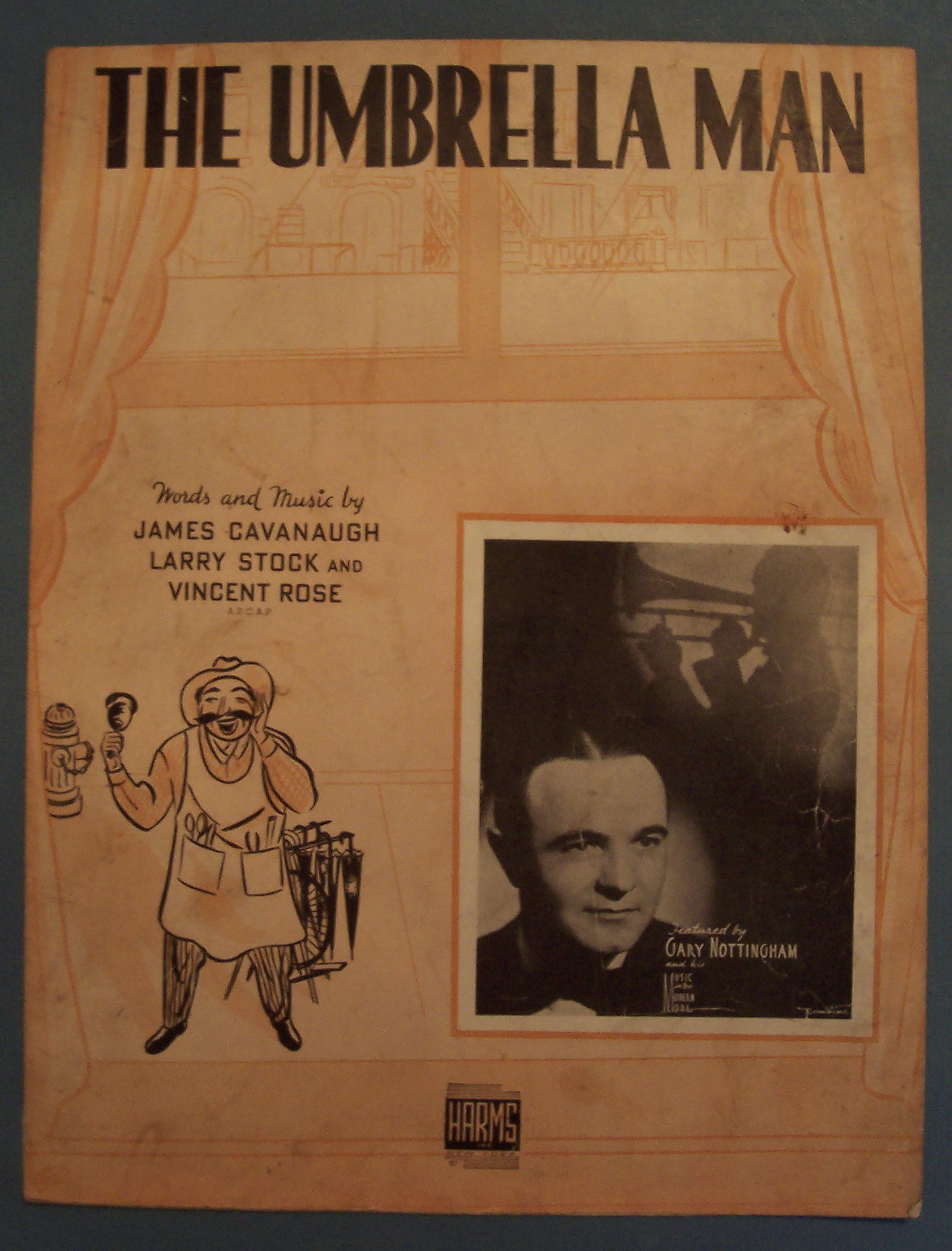 Sheet Music of 1938 The Umbrella Man (Gary Nottingham)