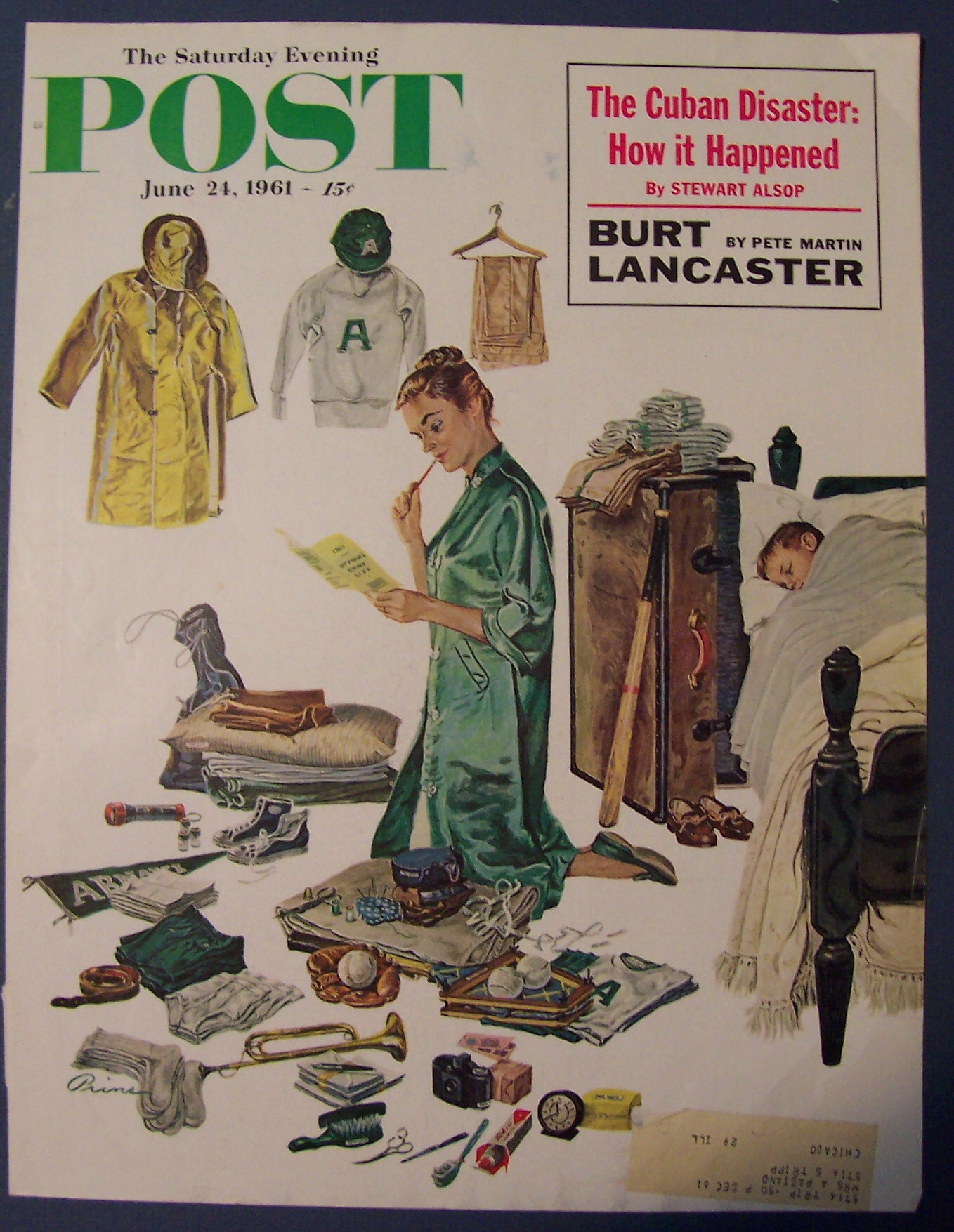 Saturday Evening Post Cover By Prins - June 24, 1961