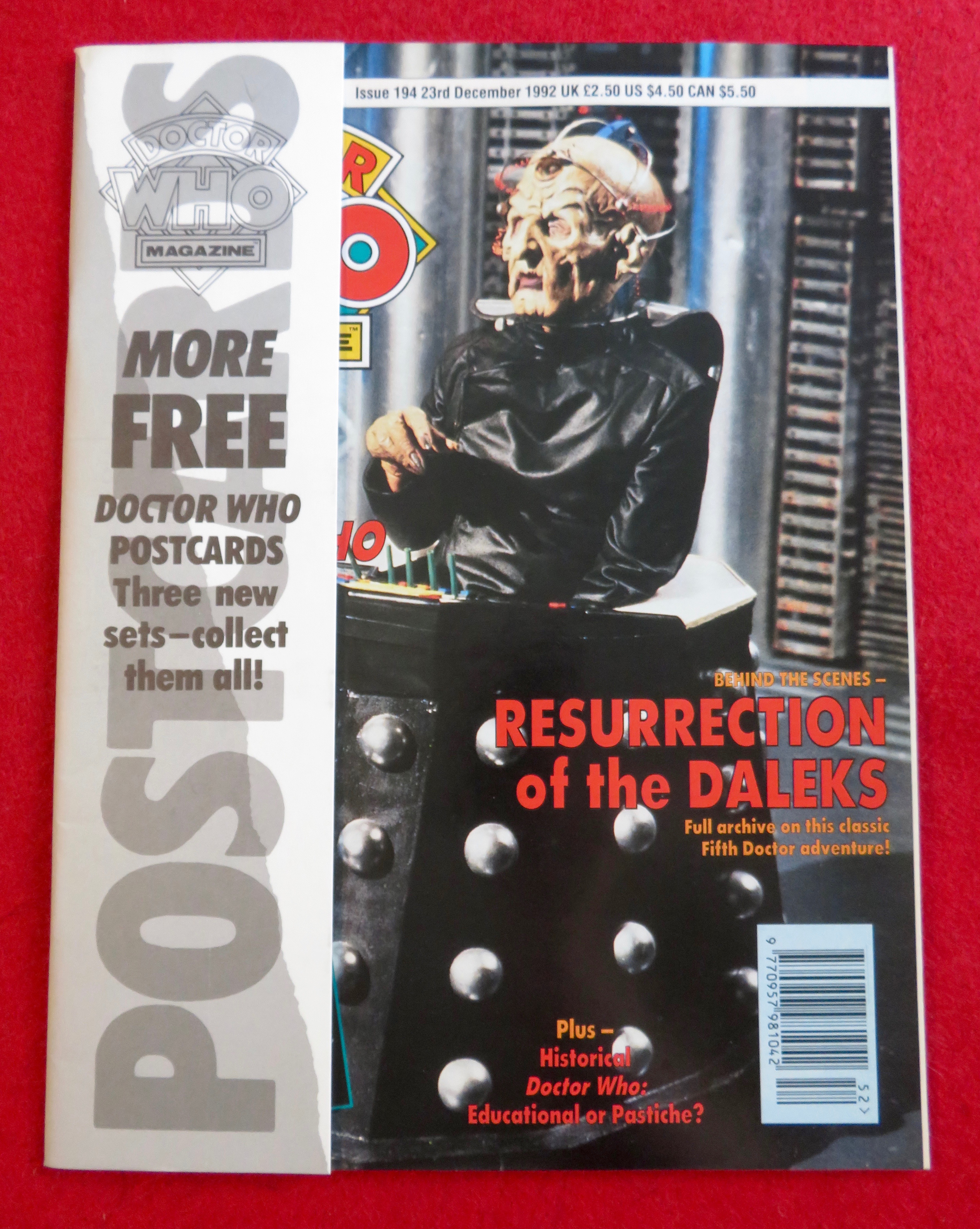 Doctor (Dr) Who Magazine December 23, 1992