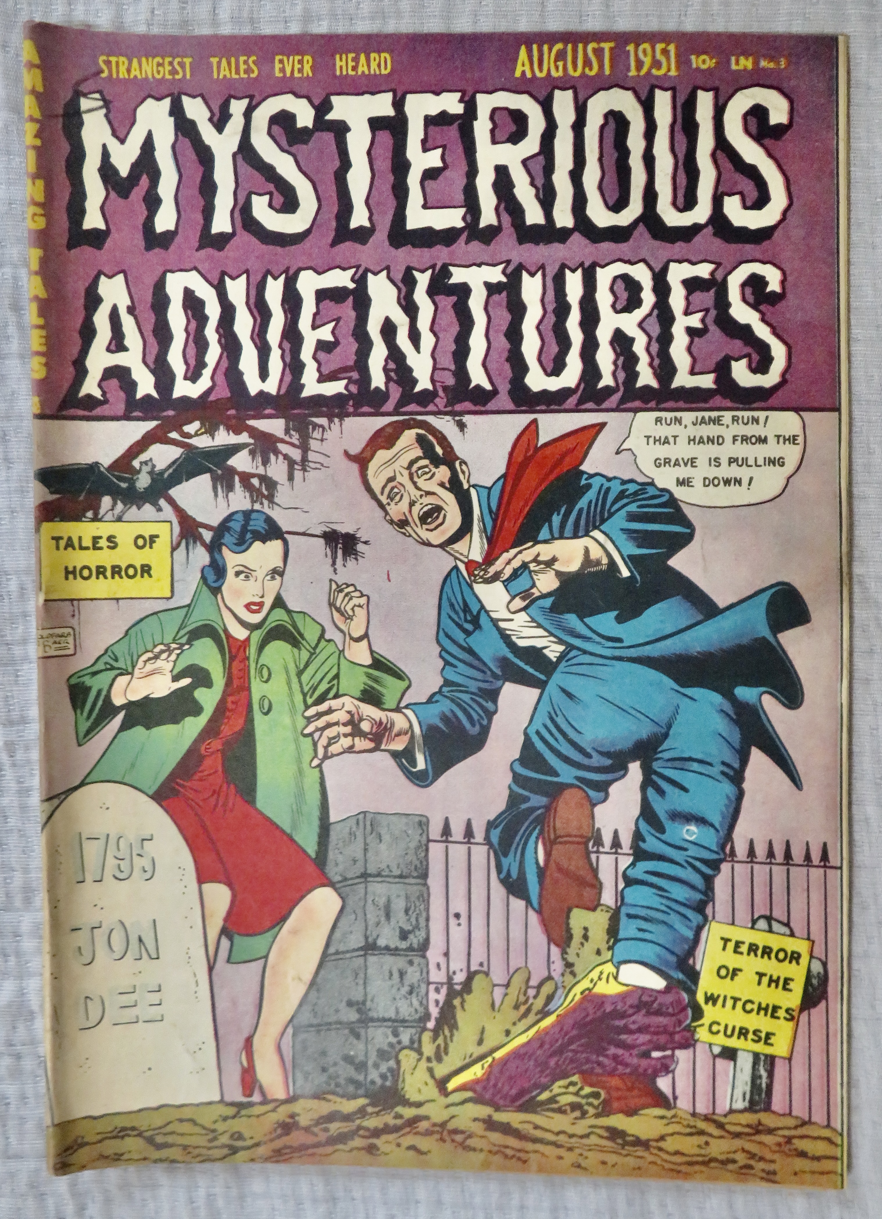 Mysterious Adventures Comic August 1951 Witches Curse
