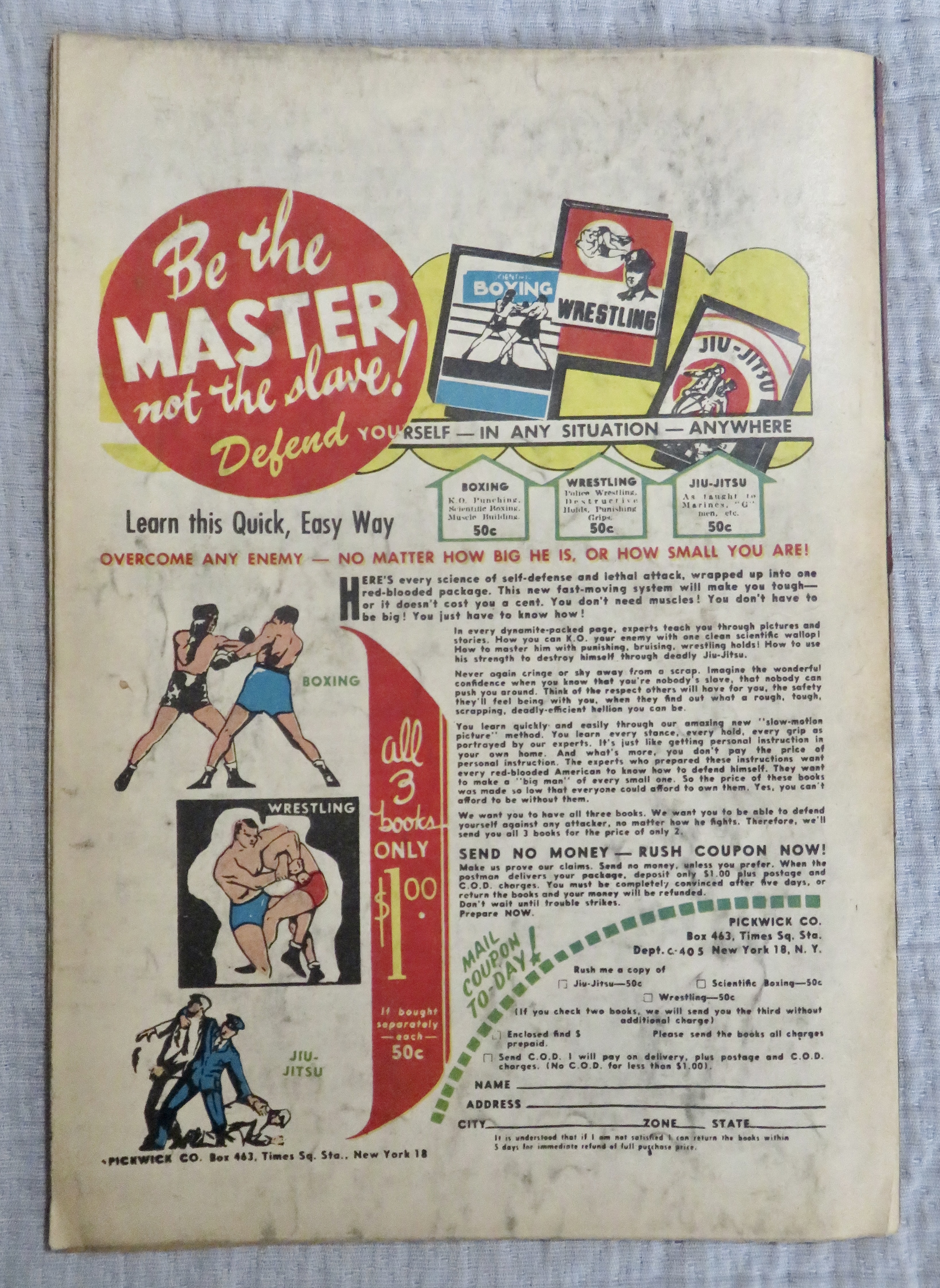 Mysterious Adventures Comic August 1951 Witches Curse