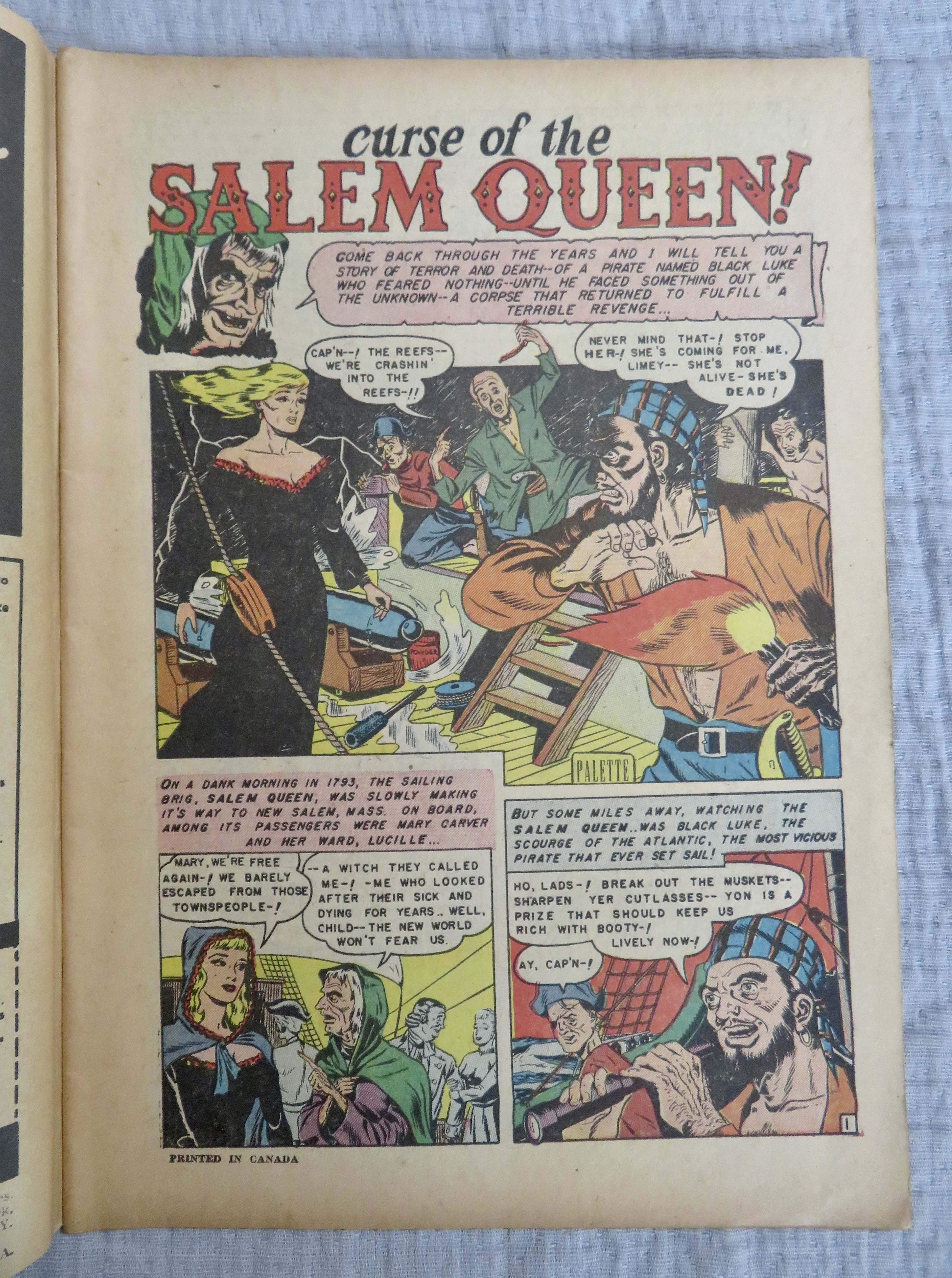 Mysterious Adventures Comic August 1951 Witches Curse