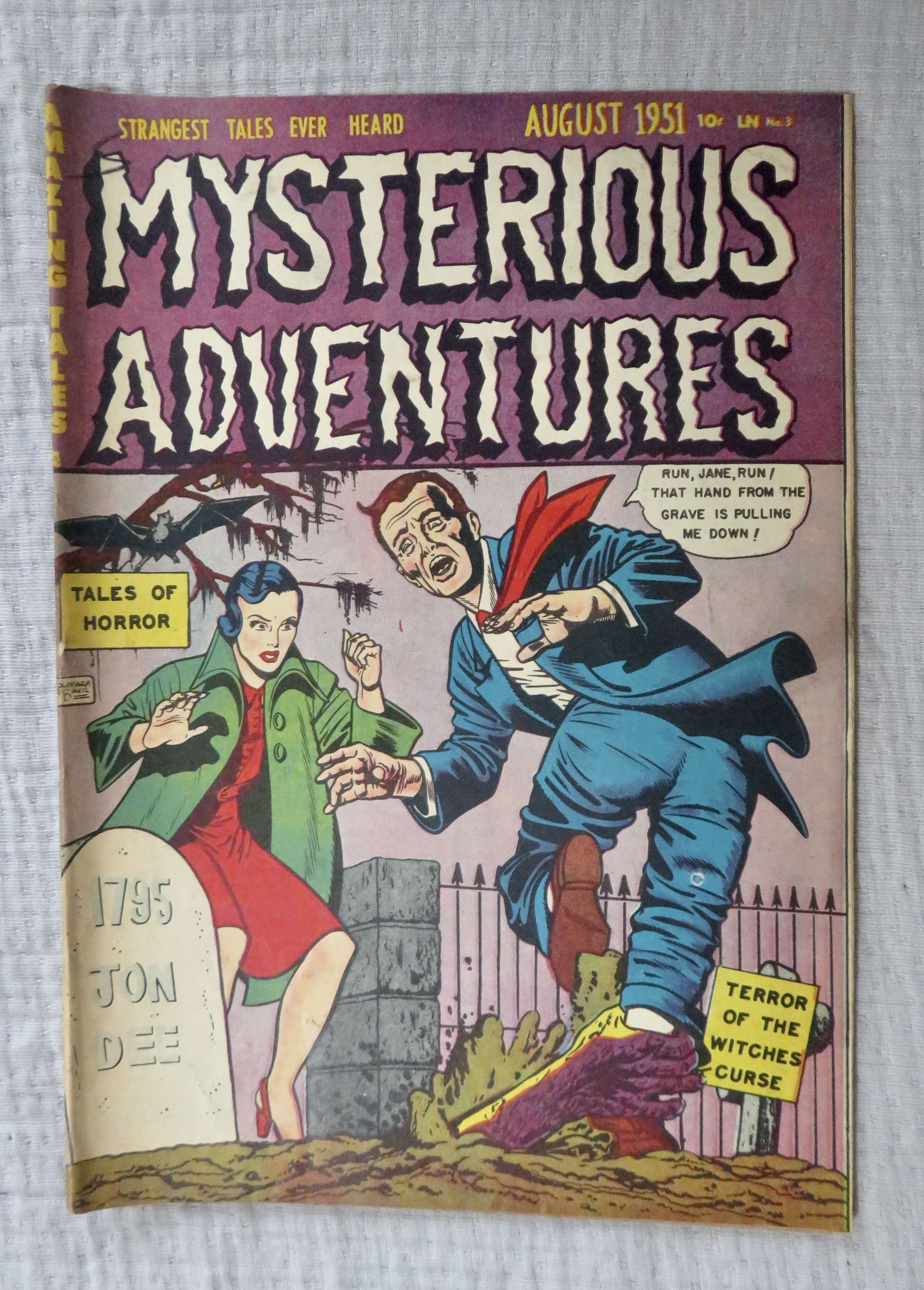 Mysterious Adventures Comic August 1951 Witches Curse