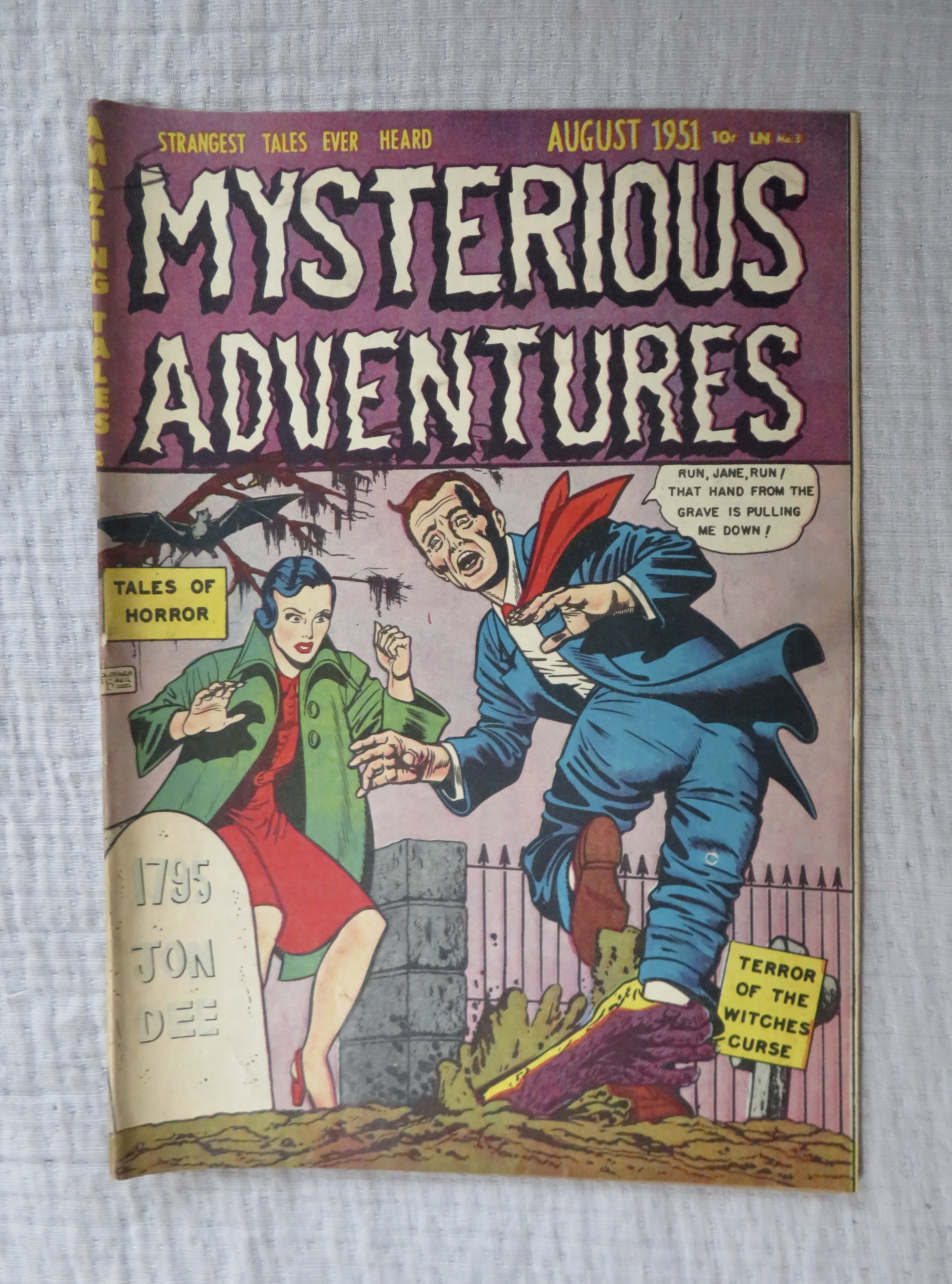 Mysterious Adventures Comic August 1951 Witches Curse