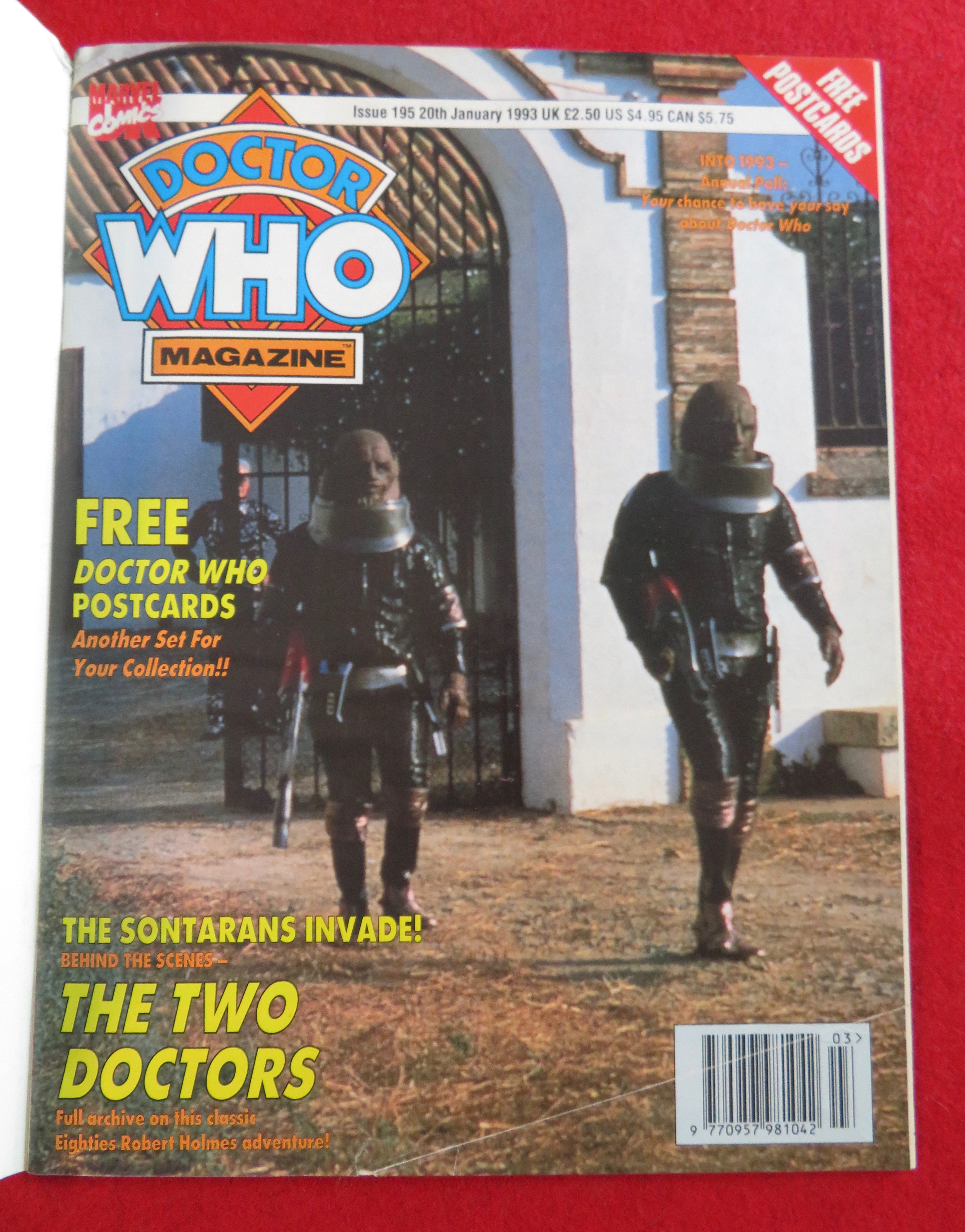 Doctor (Dr) Who Magazine January 20, 1993