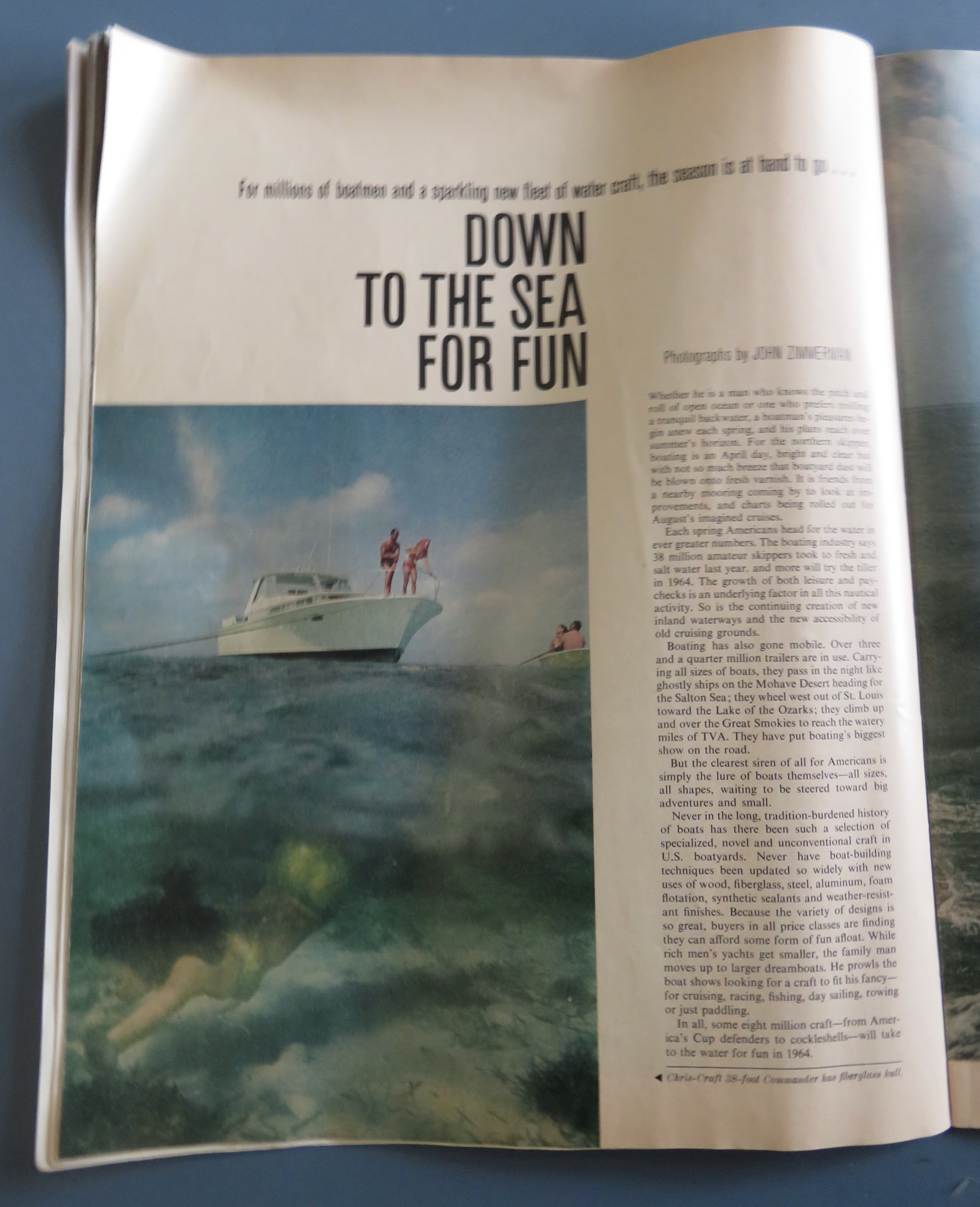 Saturday Evening Post Magazine April 25, 1964 Sail