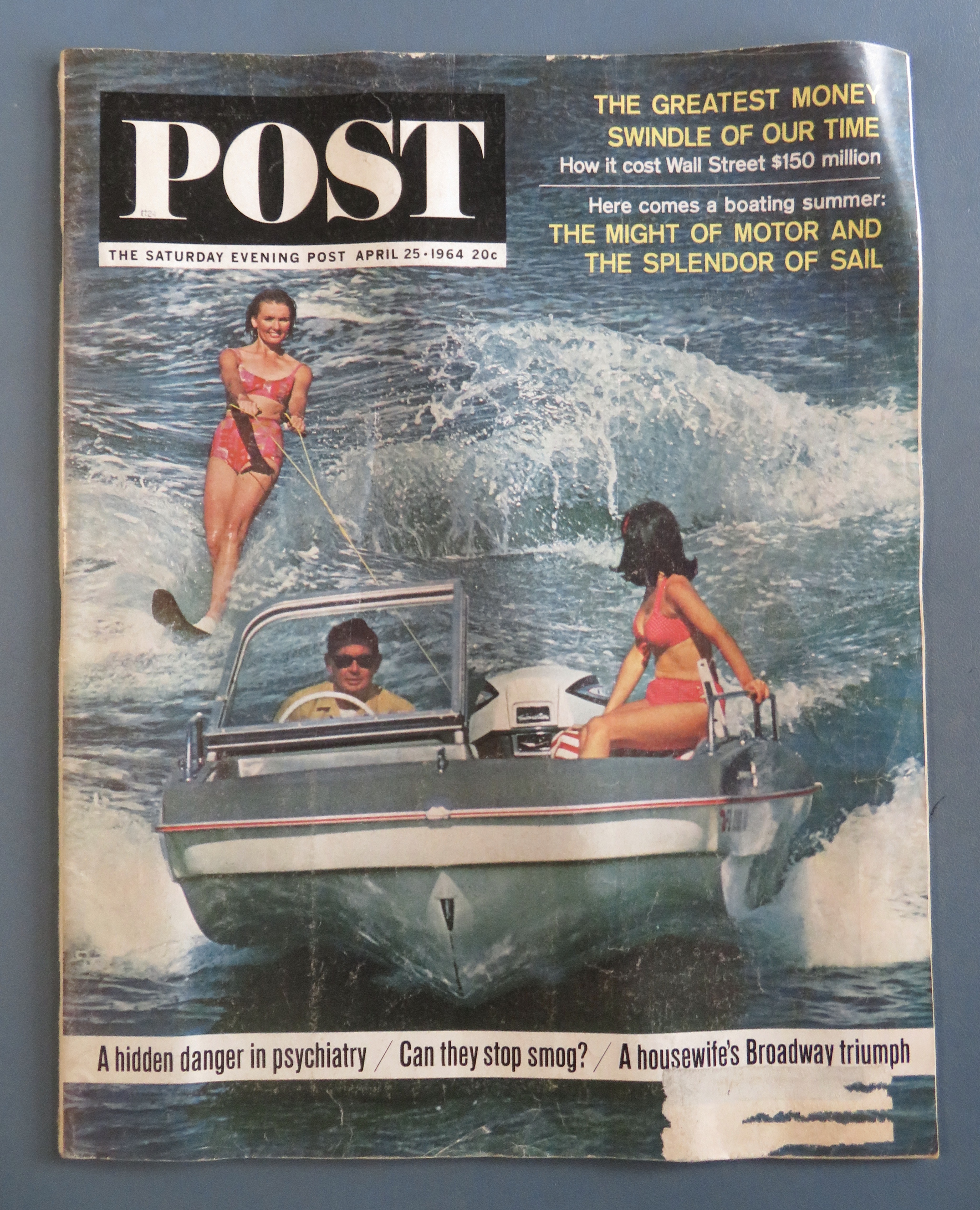 Saturday Evening Post Magazine April 25, 1964 Sail