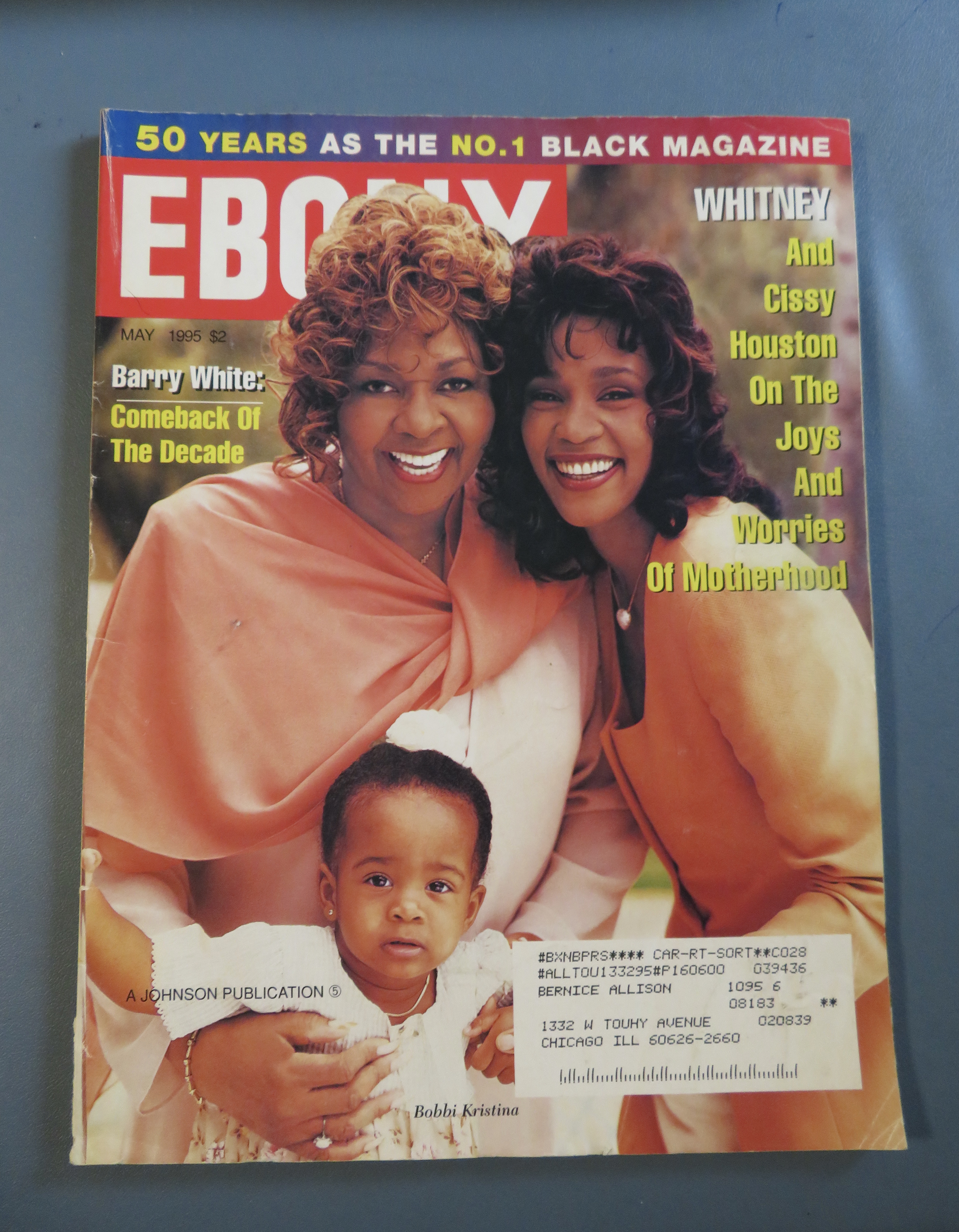 Ebony Magazine-May 1995-Whitney Houston & Cissy