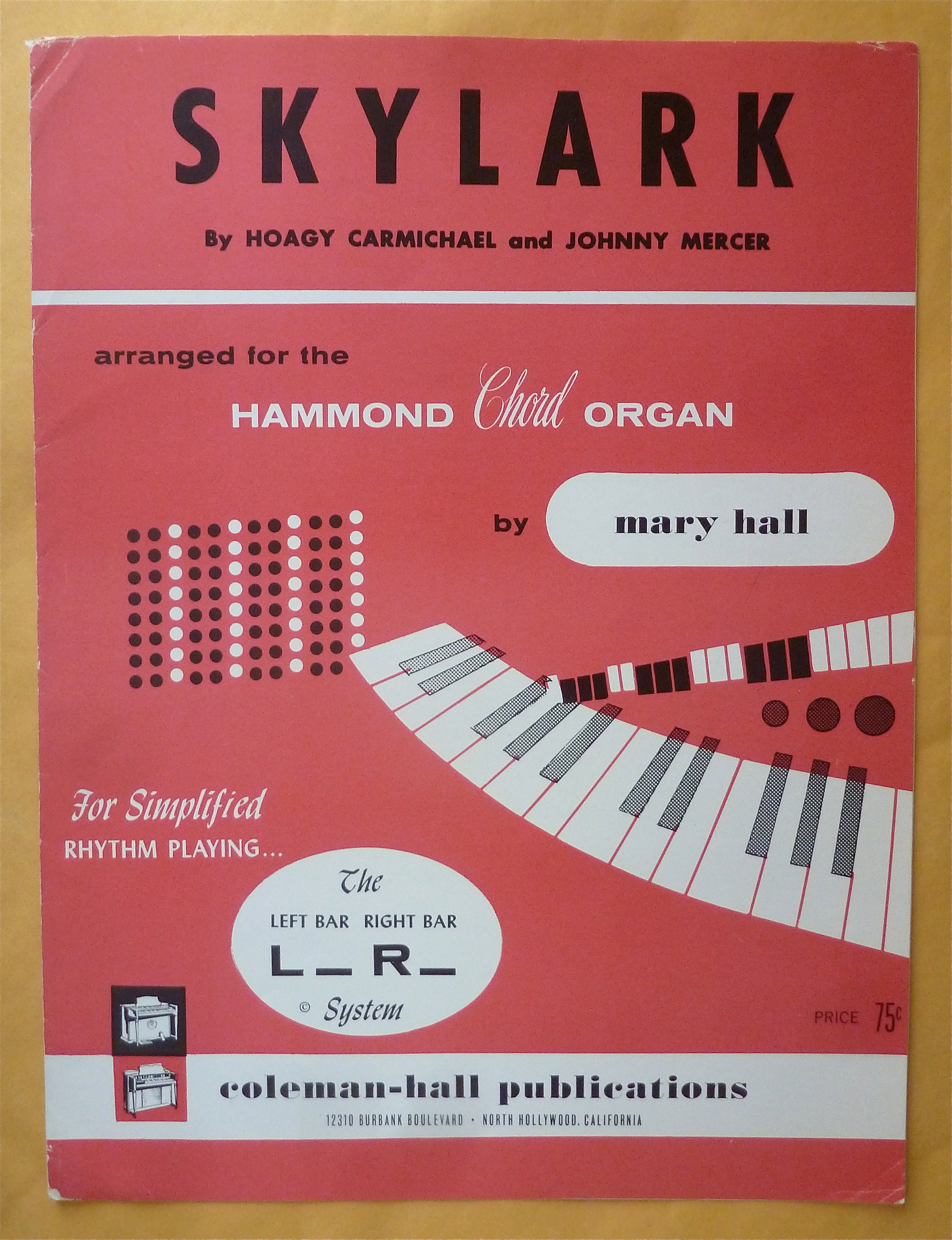 Sheet Music For 1957 Skylark