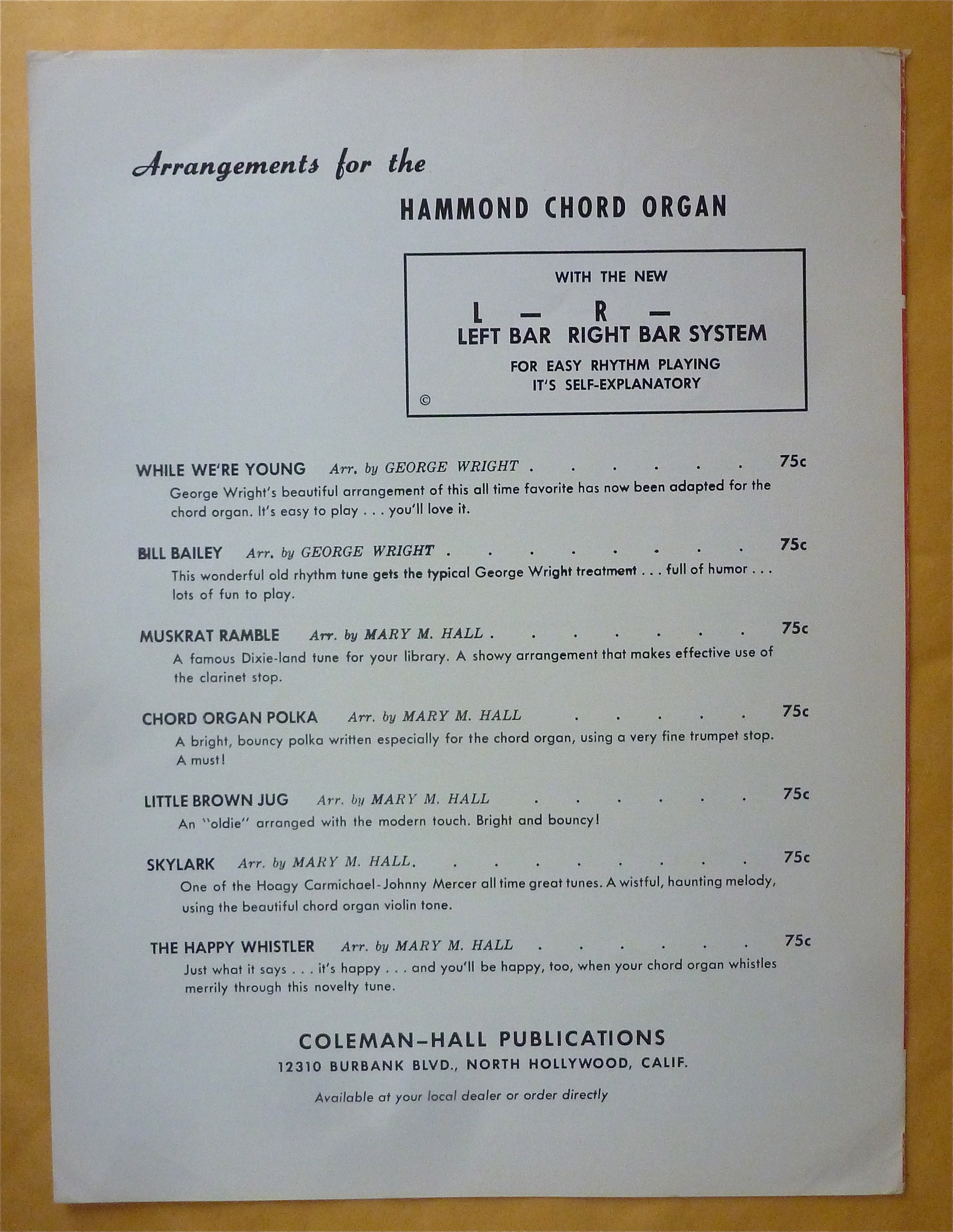 Sheet Music For 1957 Skylark
