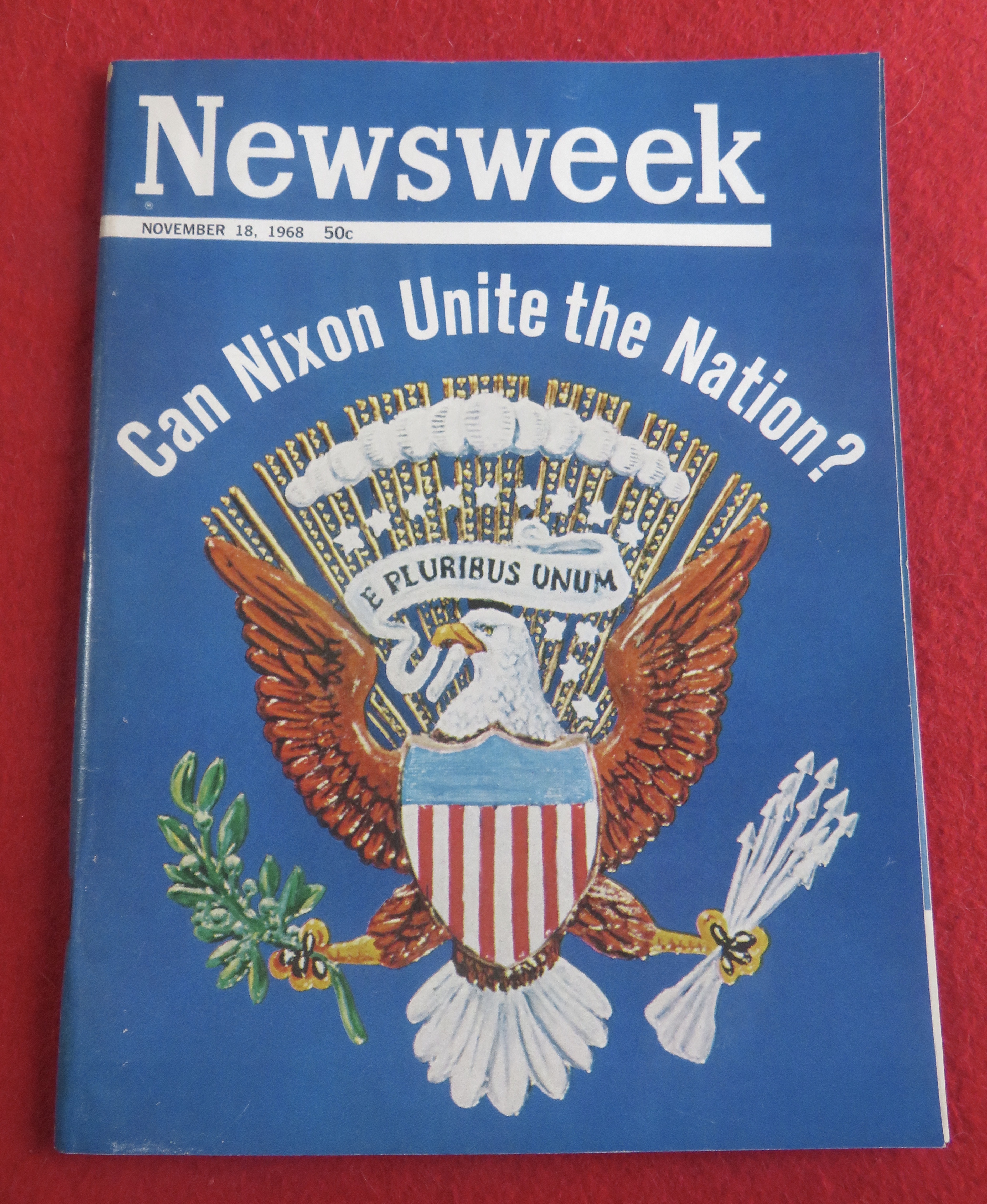 Newsweek Magazine November 18, 1968 Can Nixon Unite
