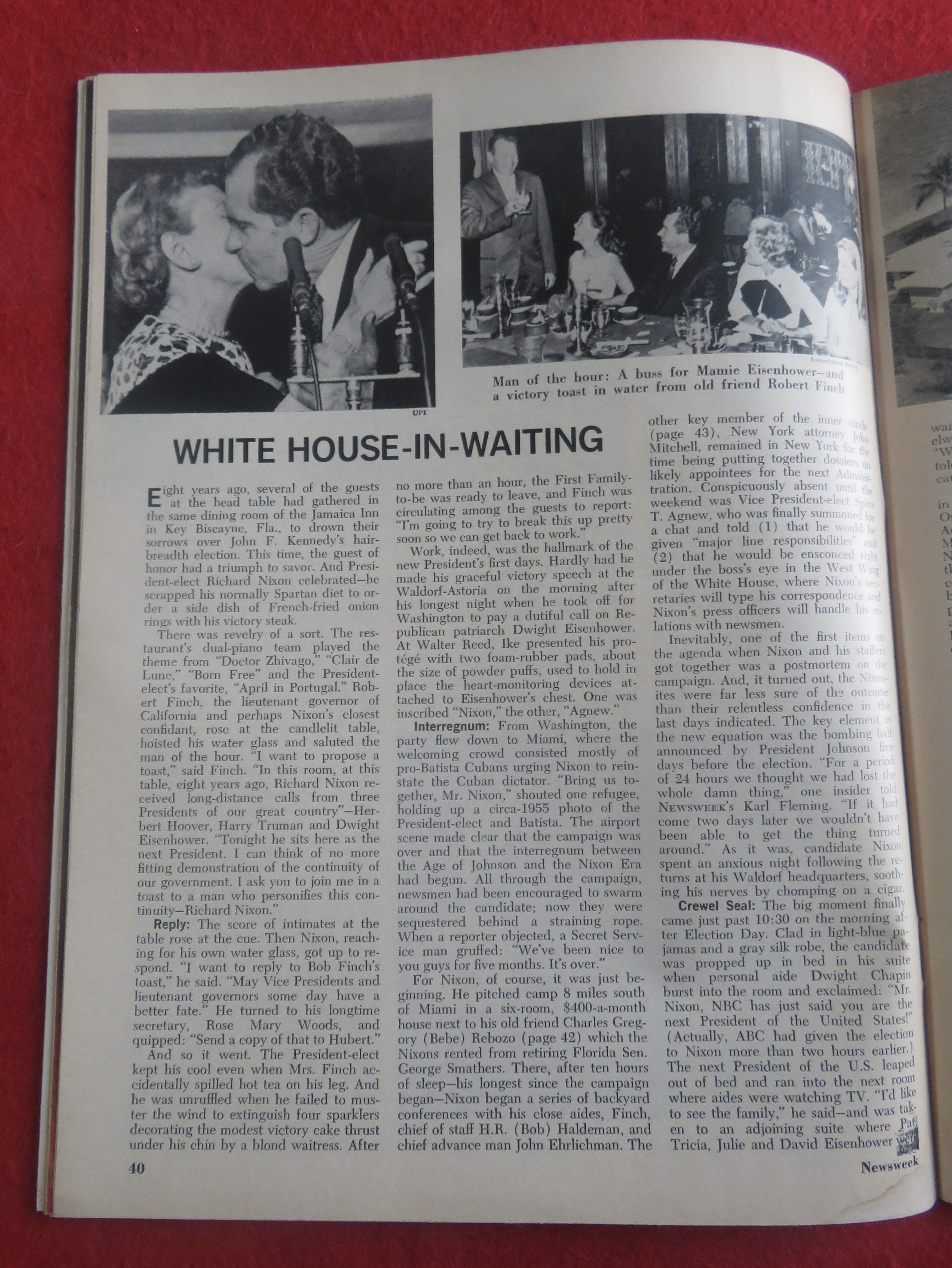 Newsweek Magazine November 18, 1968 Can Nixon Unite