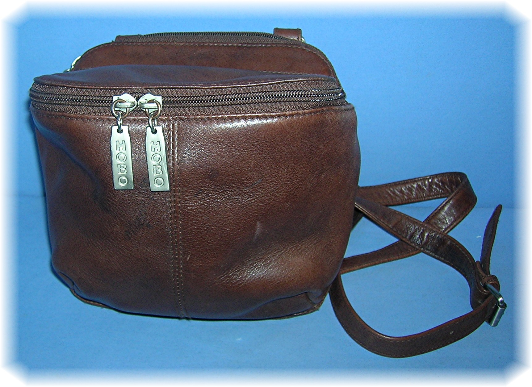 HOBO Purse Organizer Over The Shoulder, Brown Leather
