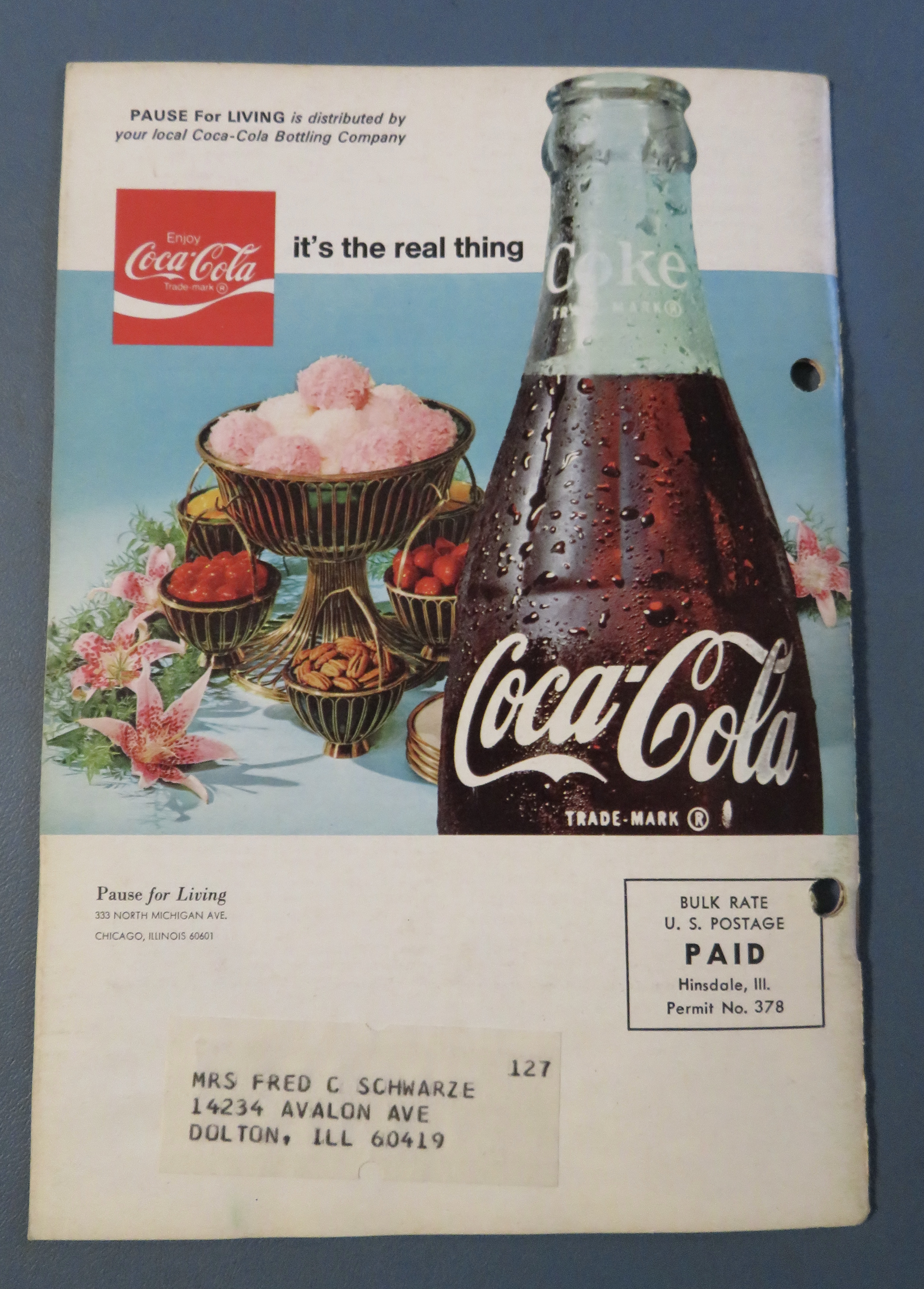 Pause For Living Magazine (Coke) Winter 1969/1970