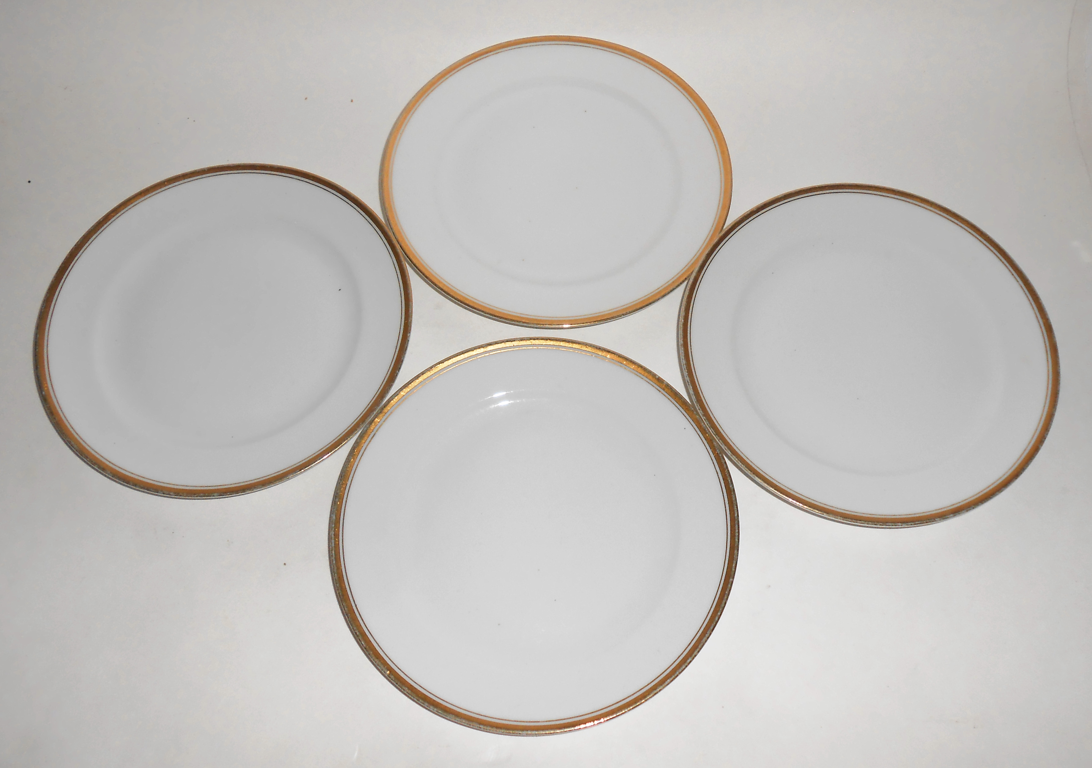 Meito China Japan Gold Band Set/4 Bread Plates!