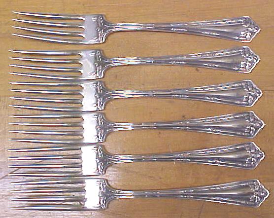 Rogers Dinner Forks Fair Oak 6 pcs. 1913