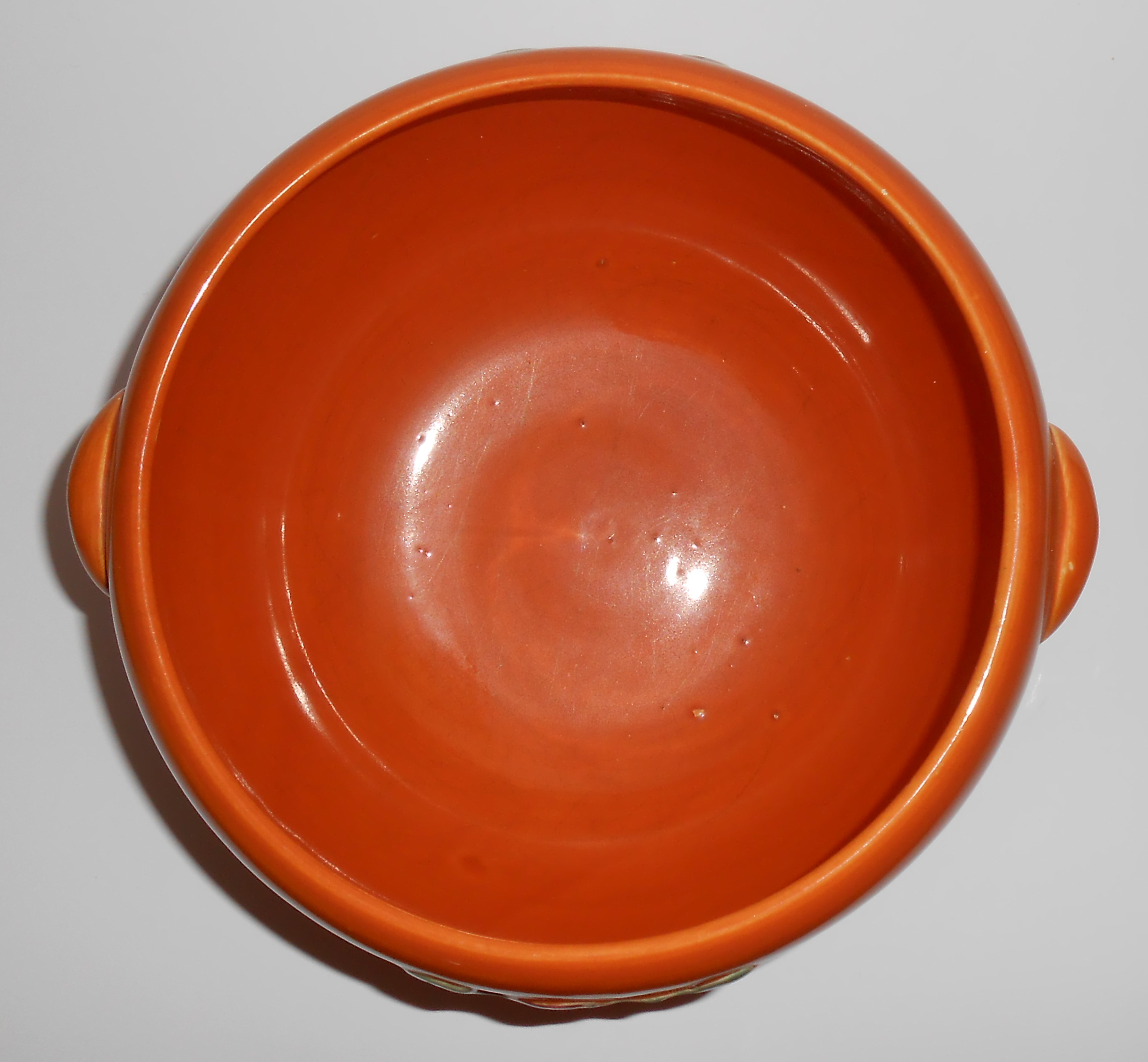 Coors Pottery Rosebud Orange Medium Pudding Bowl
