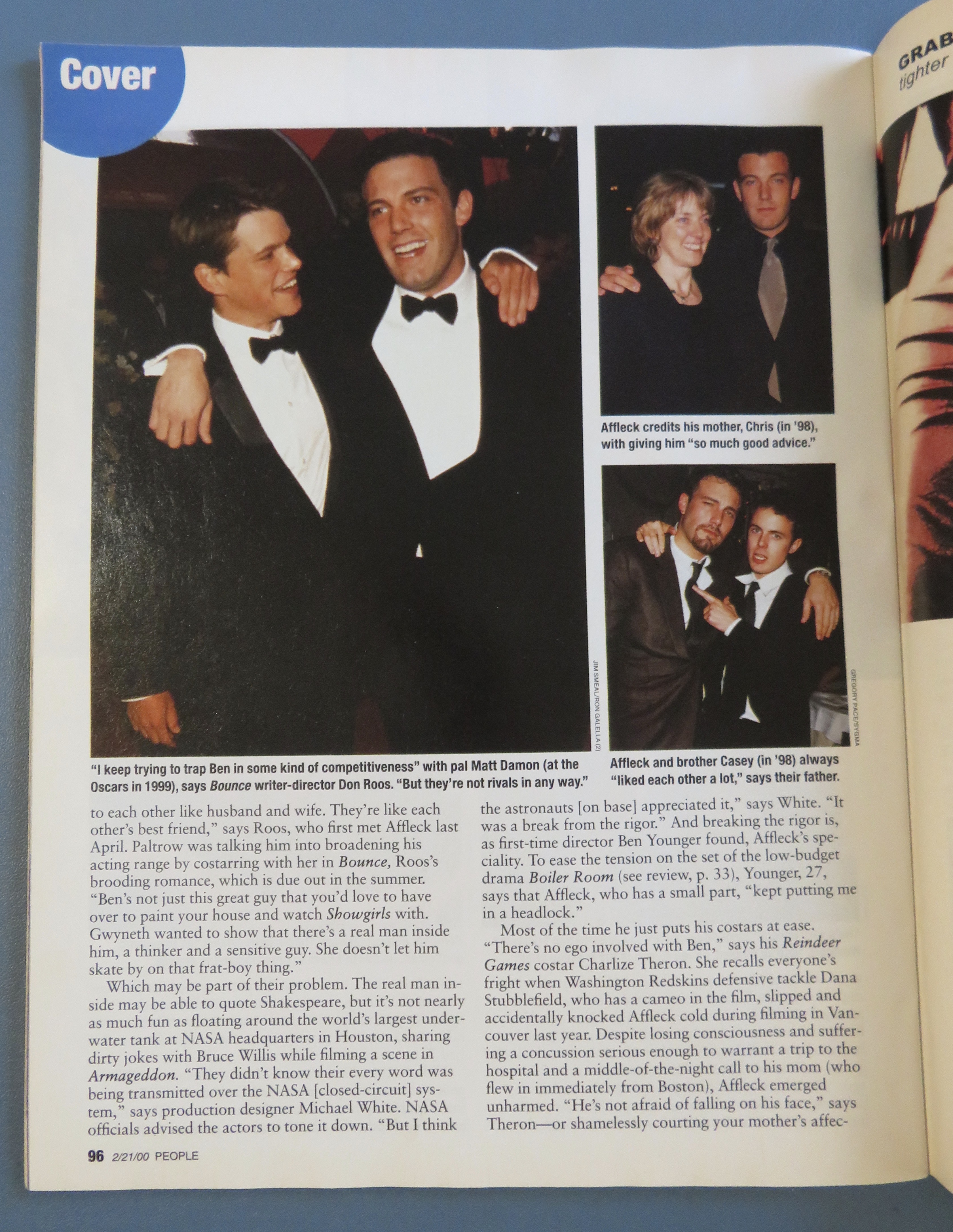 People Weekly Magazine February 21, 2000 Ben Affleck