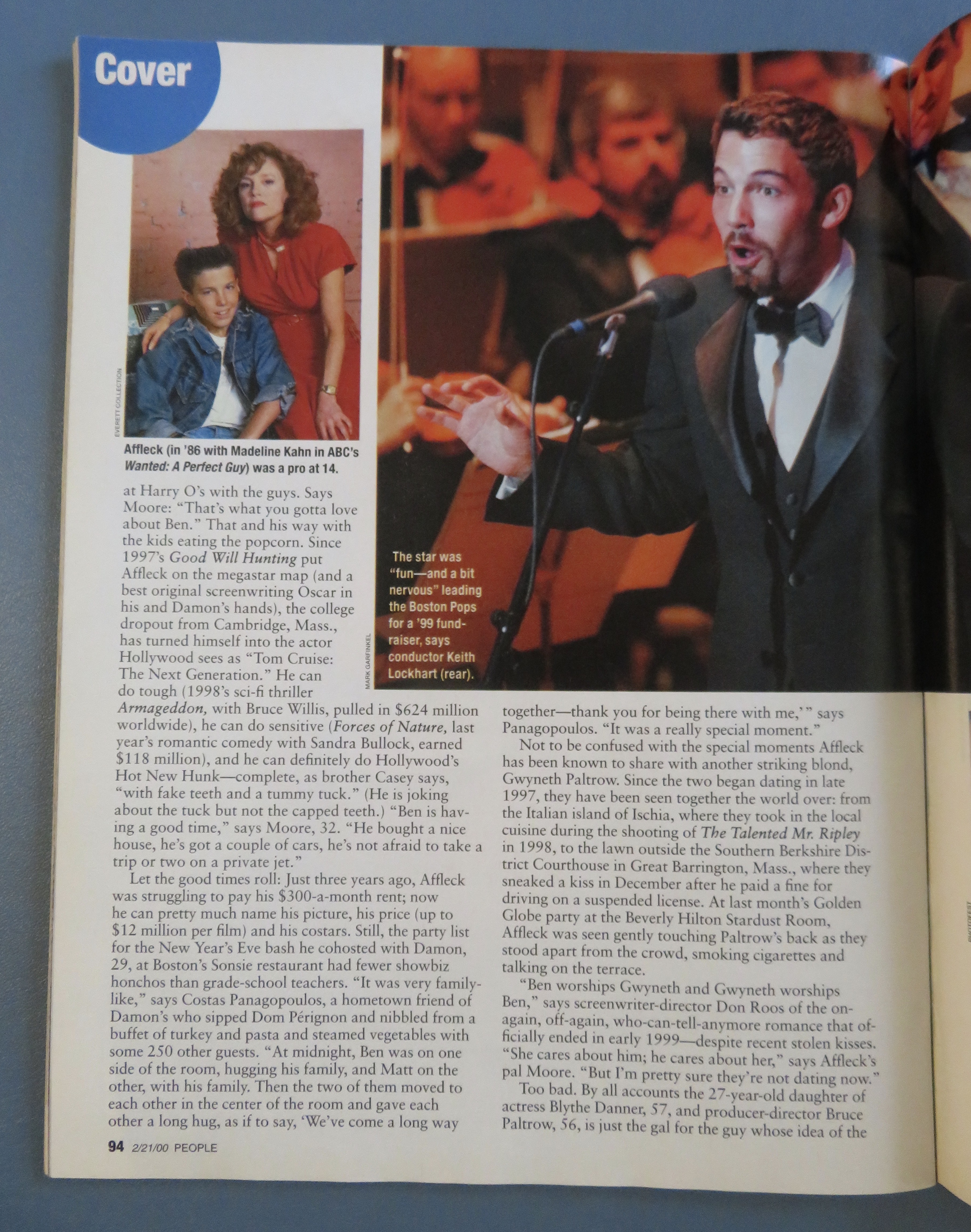People Weekly Magazine February 21, 2000 Ben Affleck