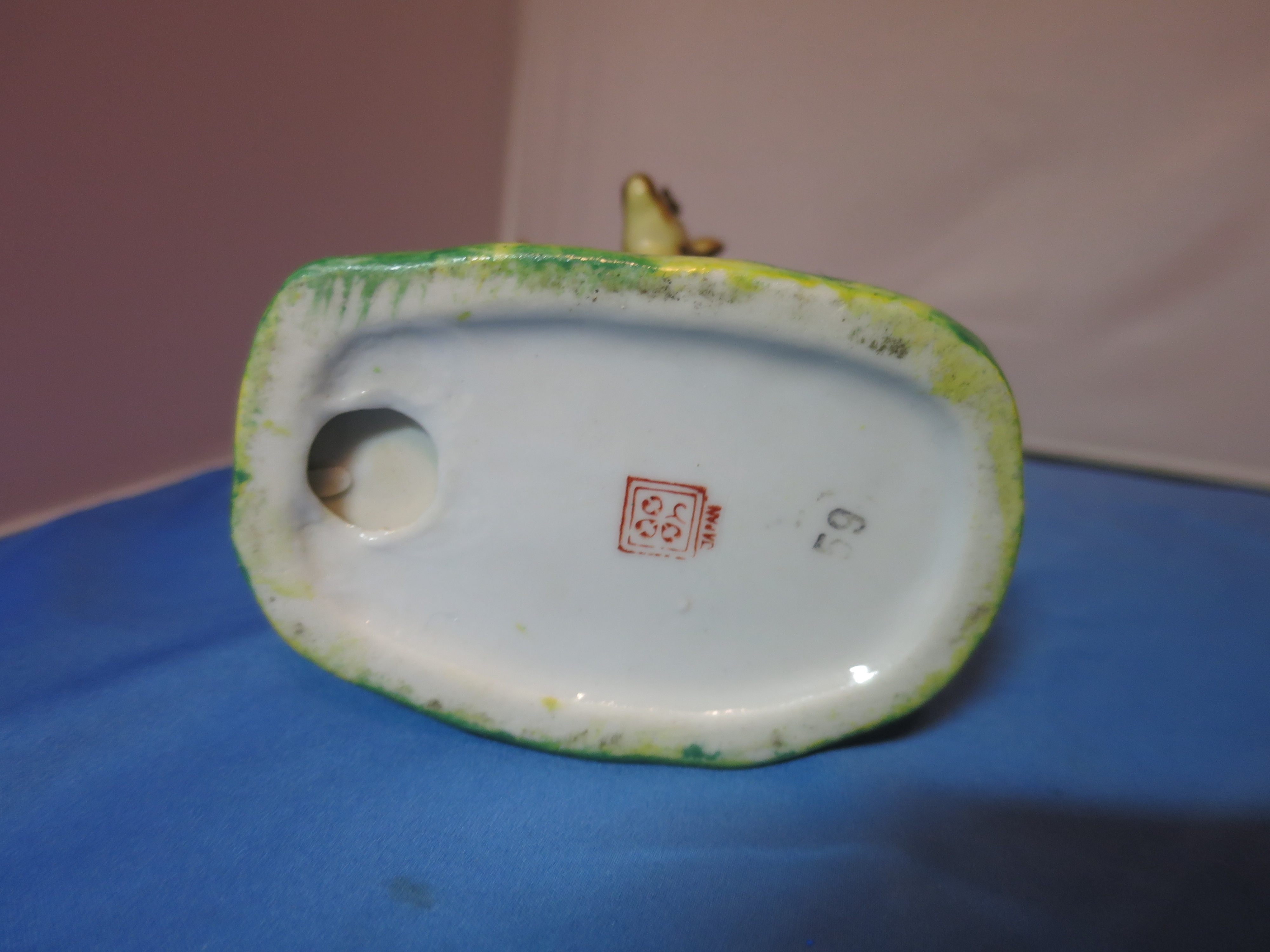Porcelain Deer Match Holder Japan