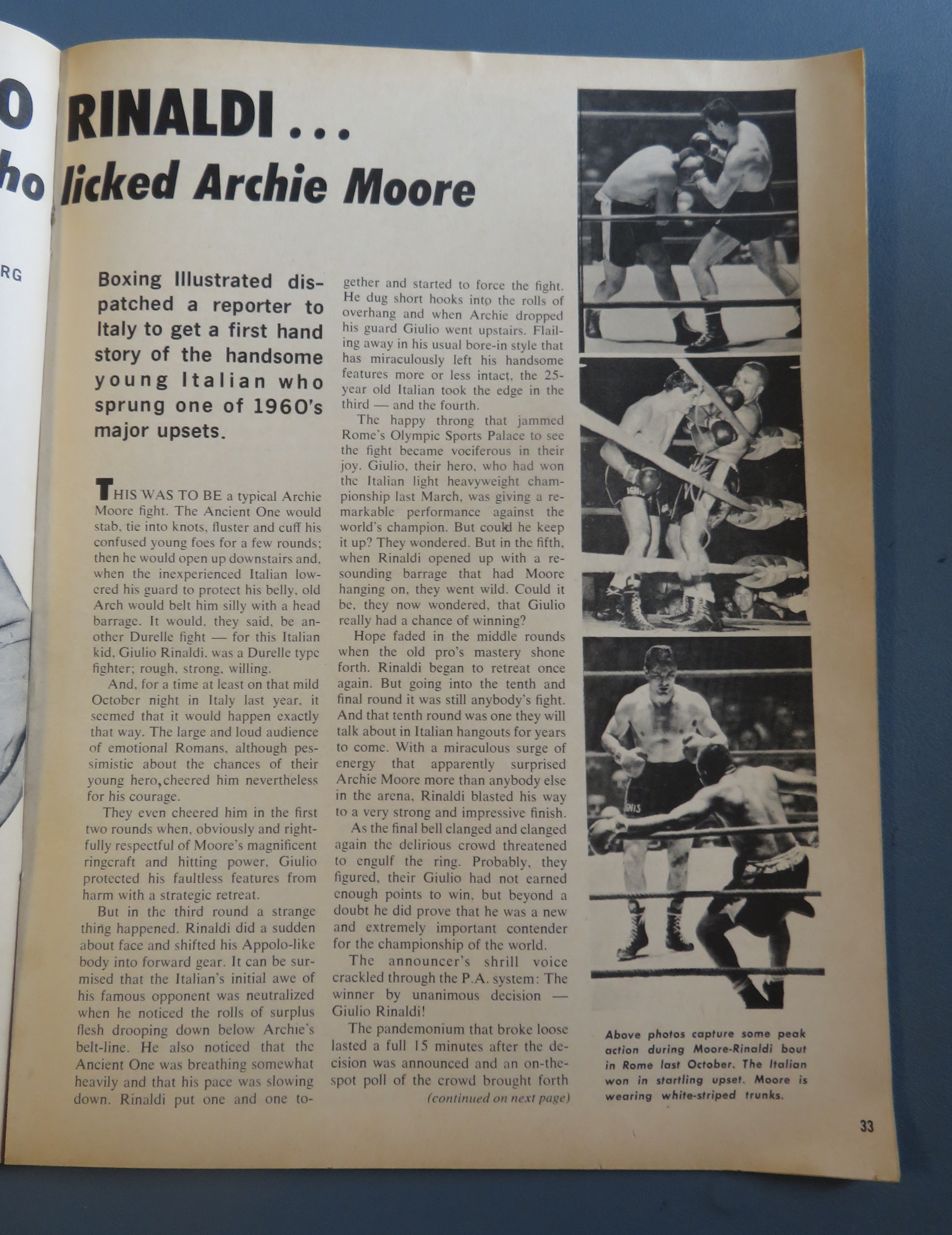 Boxing Illustrated Wrestling News Magazine April 1961