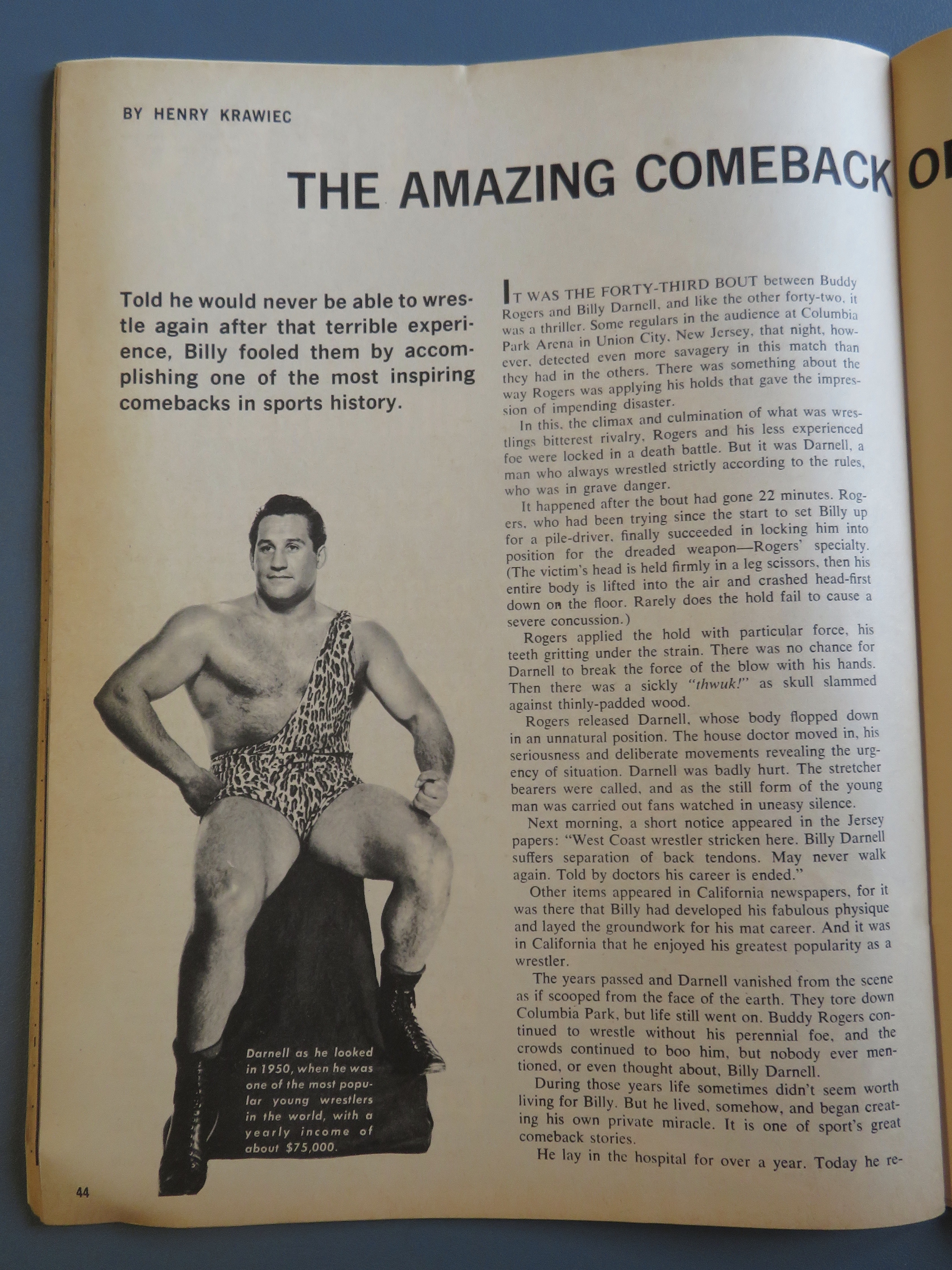 Boxing Illustrated Wrestling News Magazine April 1961