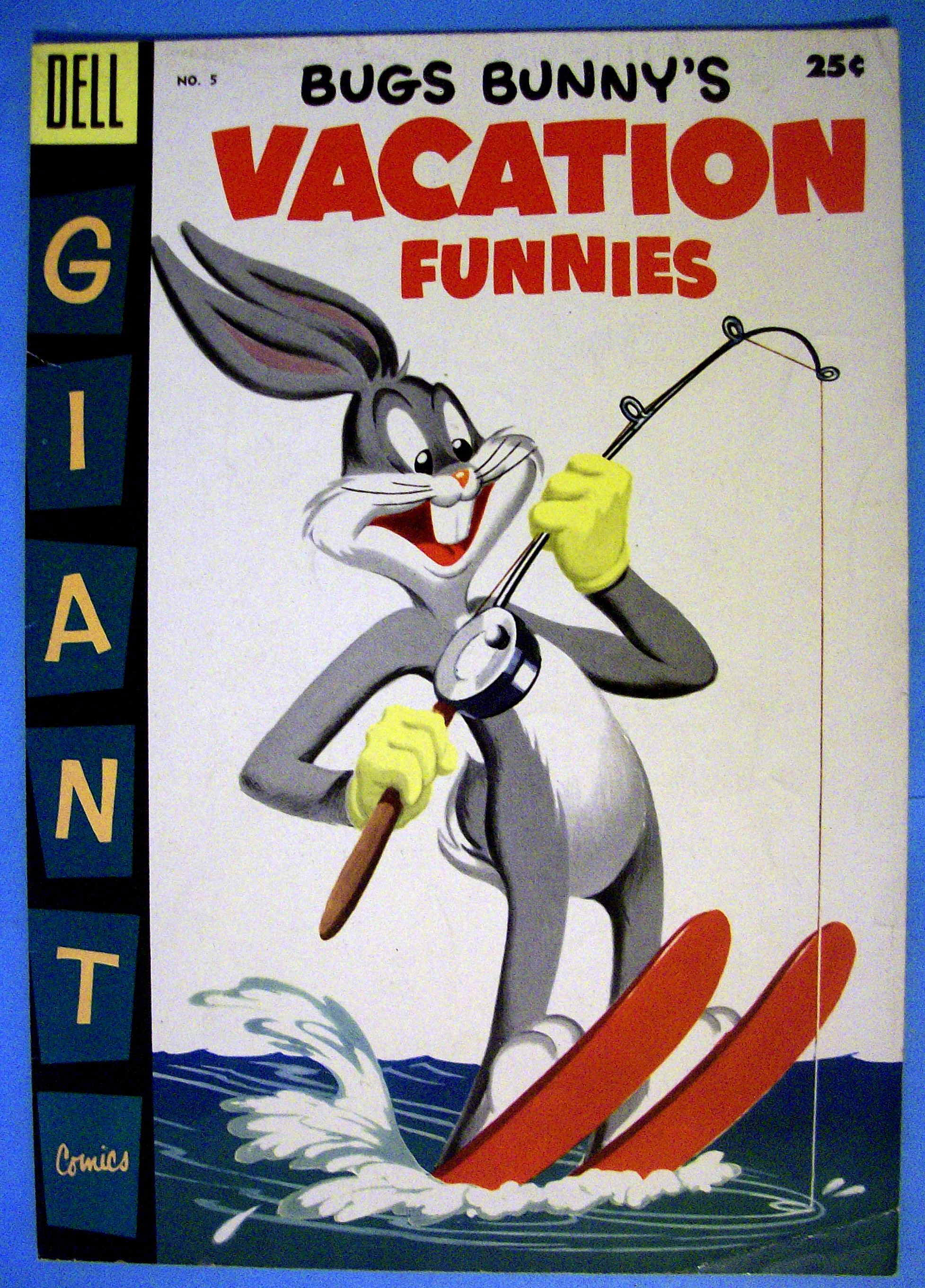 Bugs Bunny's Vacation Funnies Comic Cover #5-1955
