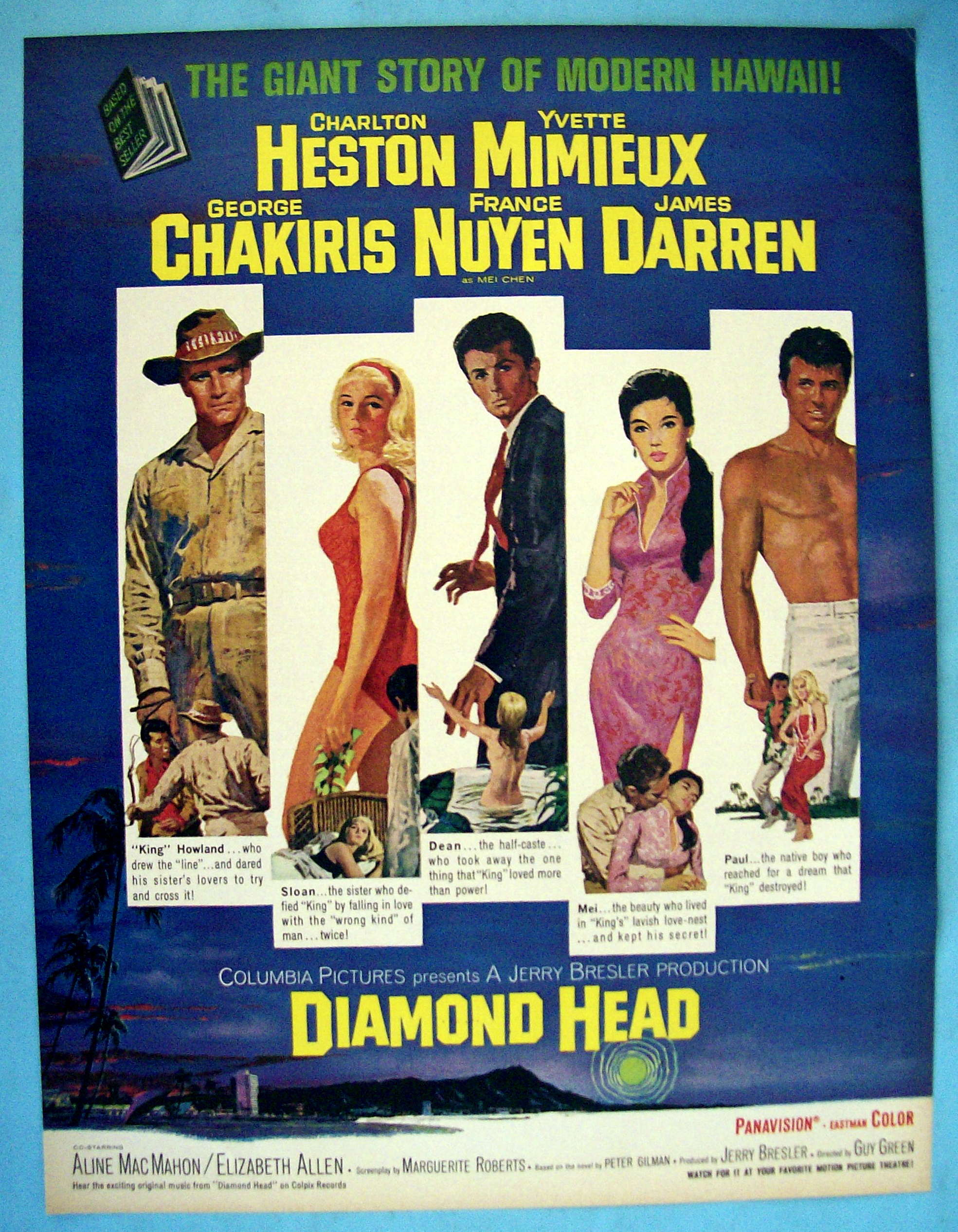 Vintage Ad: 1963 Diamond  Head with Charlton Heston