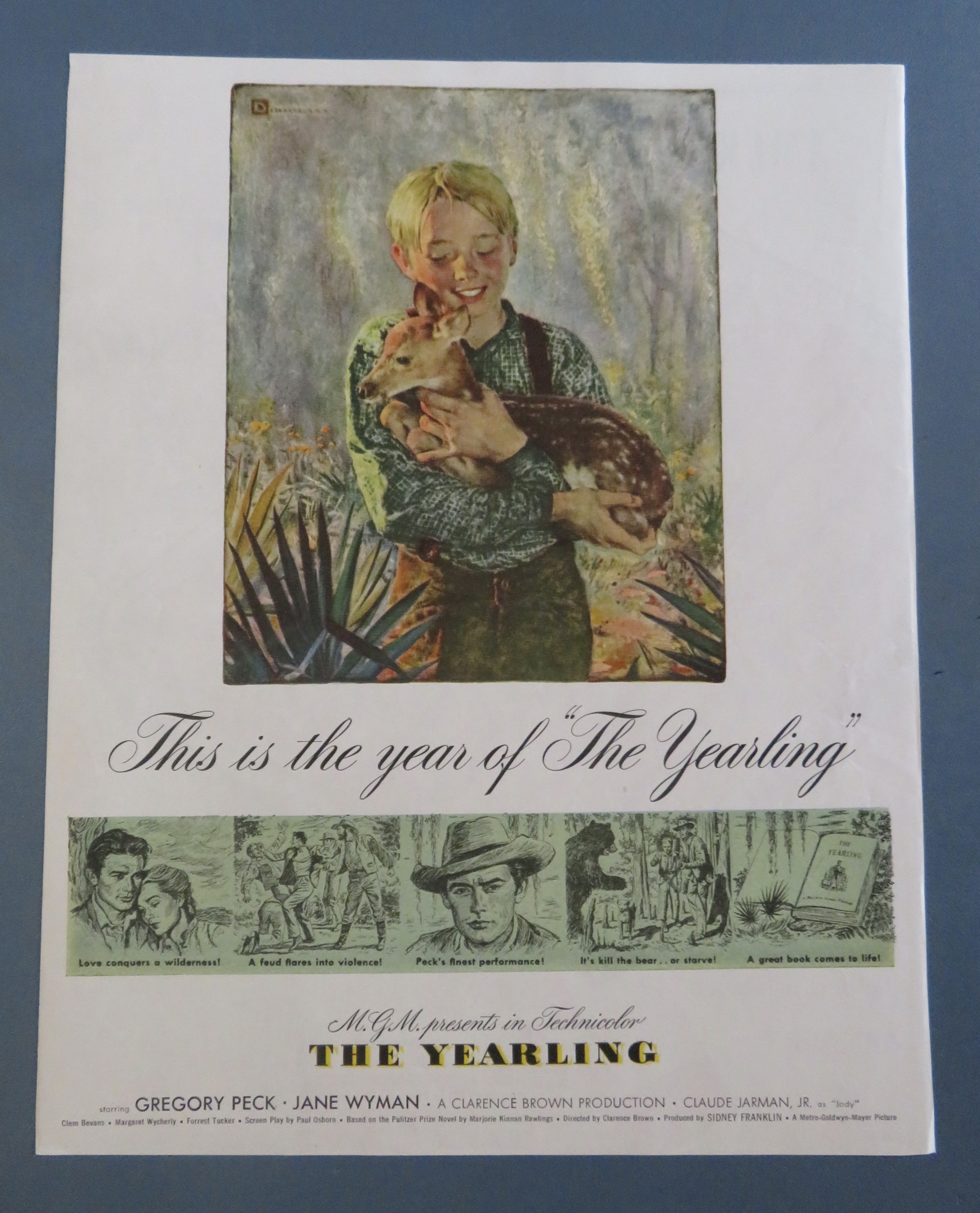 1946 The Yearling with Gregory Peck