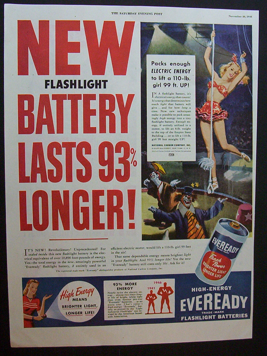 1946  Eveready  Batteries
