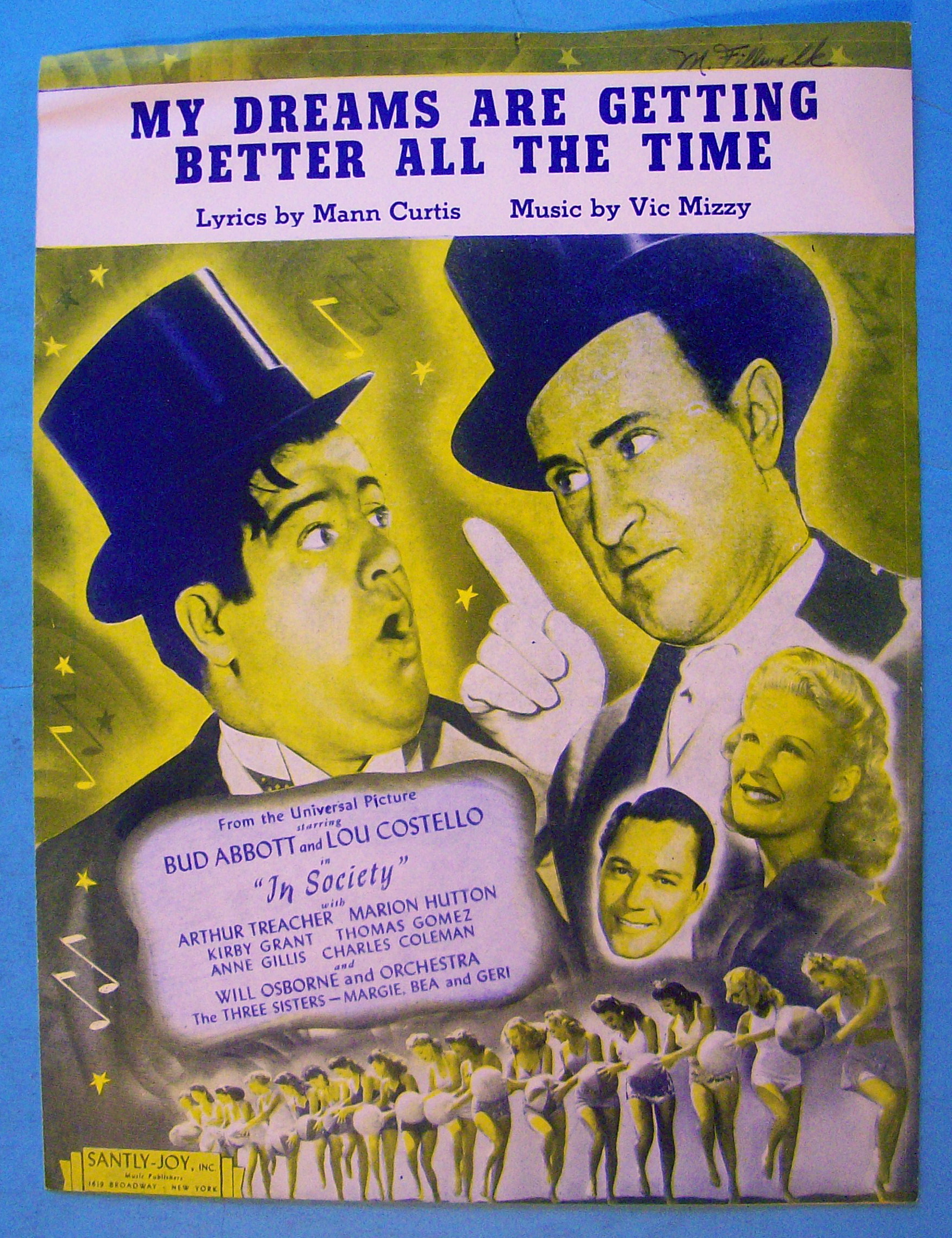 My Dreams Are Getting Better All The Time 1944