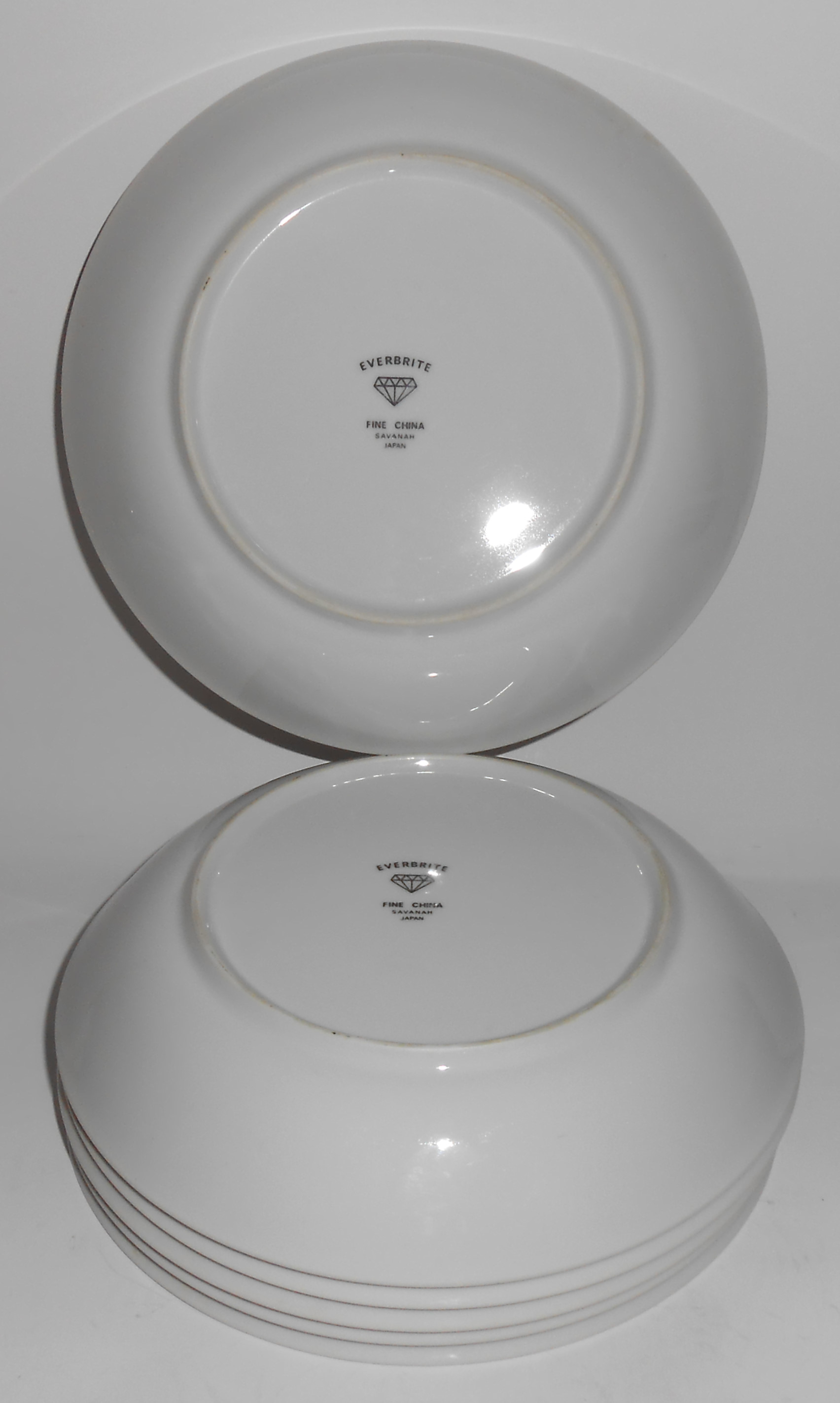 Set/6 Everbrite Japan Porcelain China Savanah Soups
