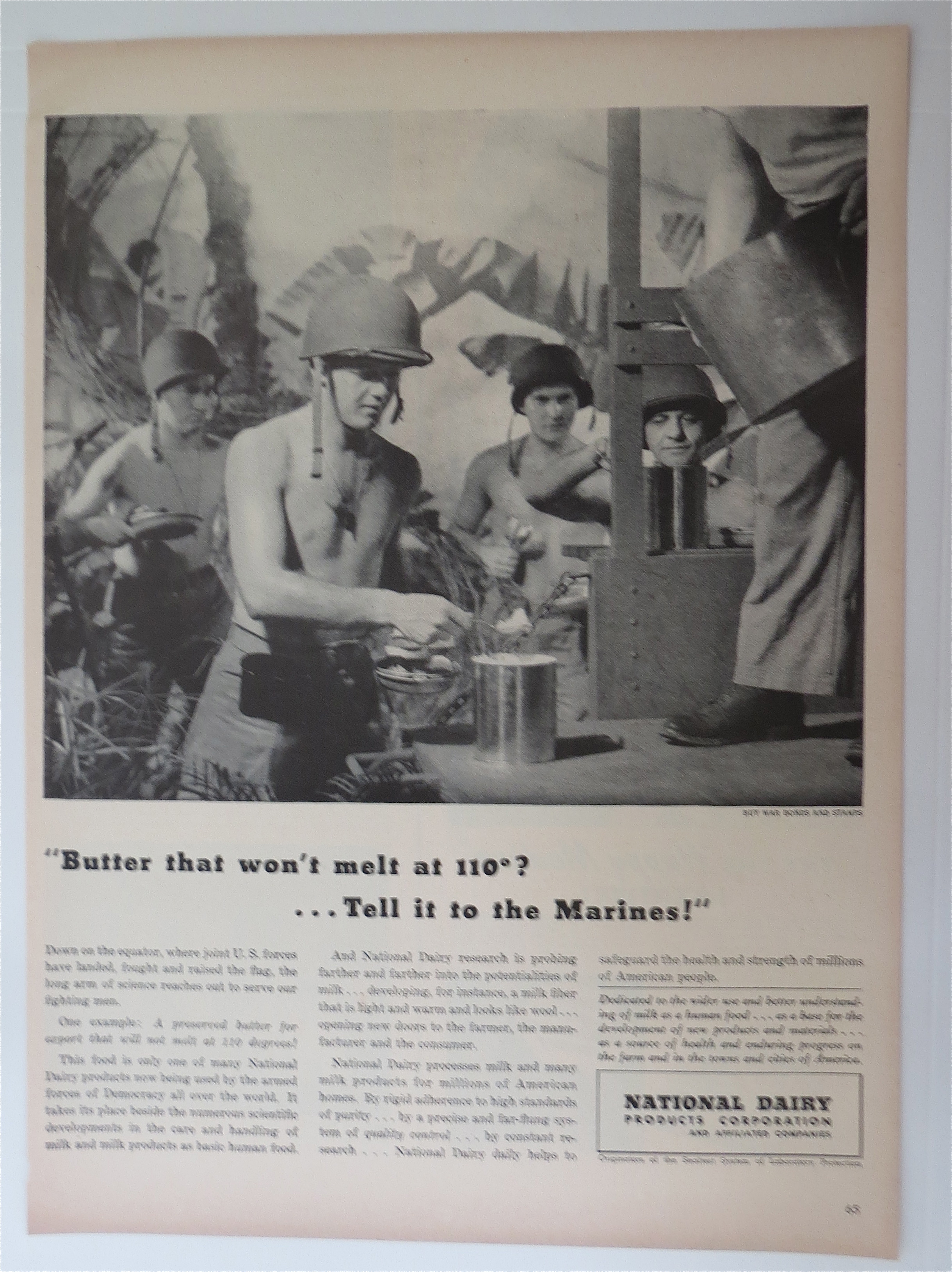 1943 National Dairy Products Corporation with Soldiers