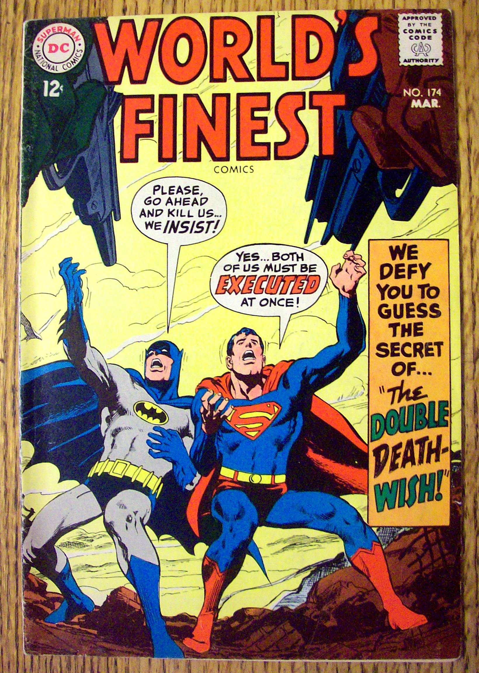 World's Finest Comic #174 March 1968 Double Death Wish
