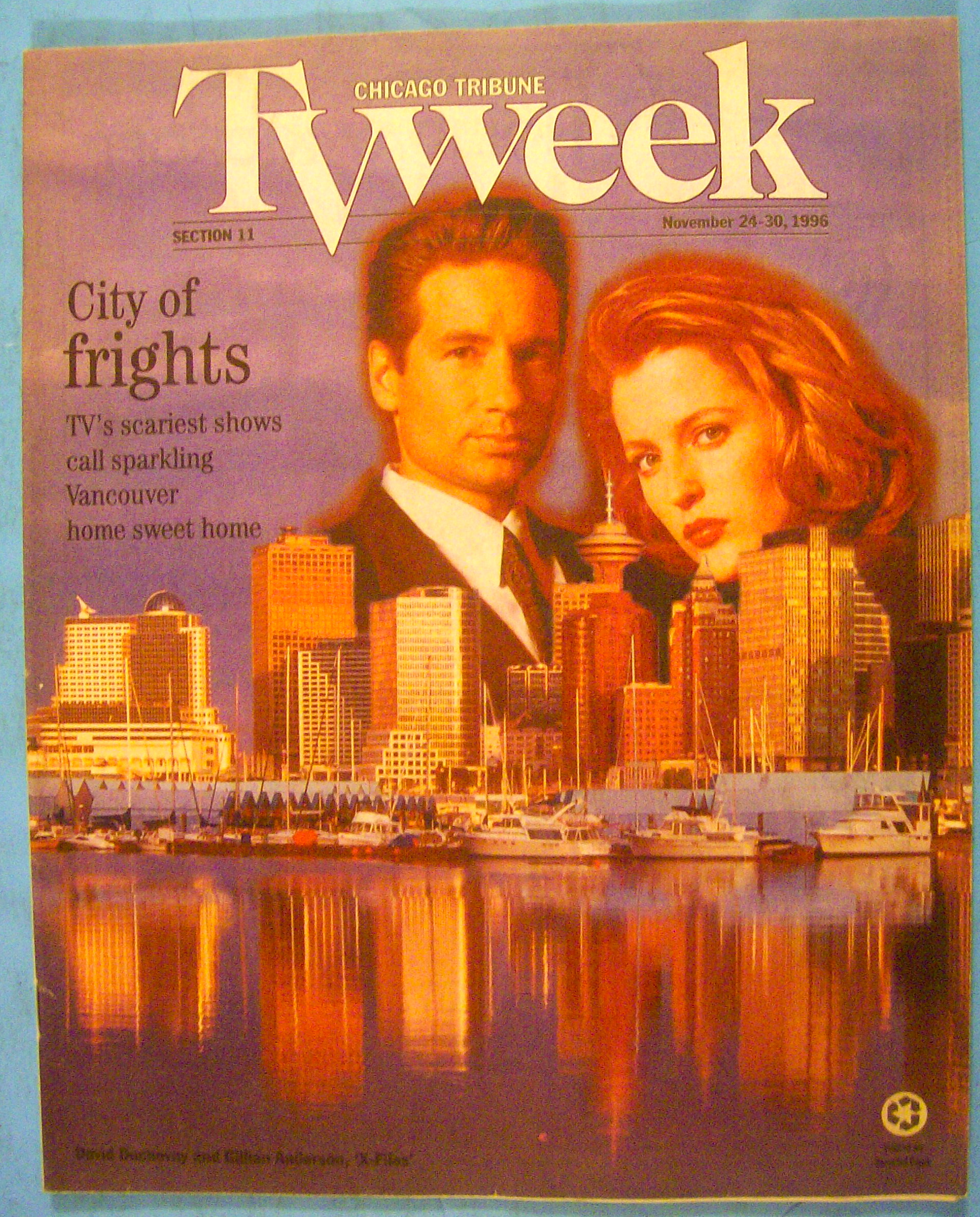 TV Week-November 24-30, 1996 City Of Frights