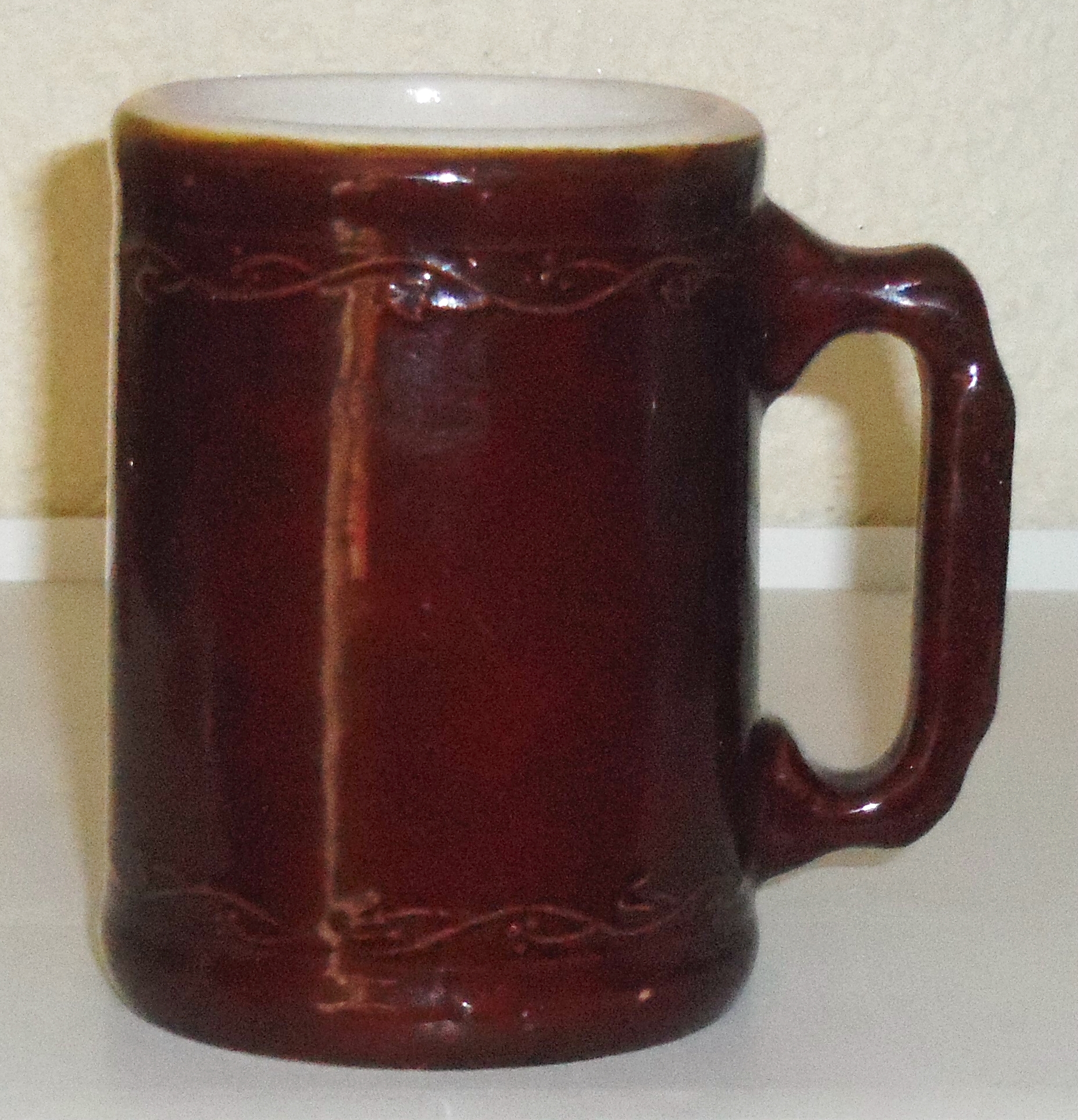 Burely And Winter Pottery Early Duo-tone Stoneware Mug!