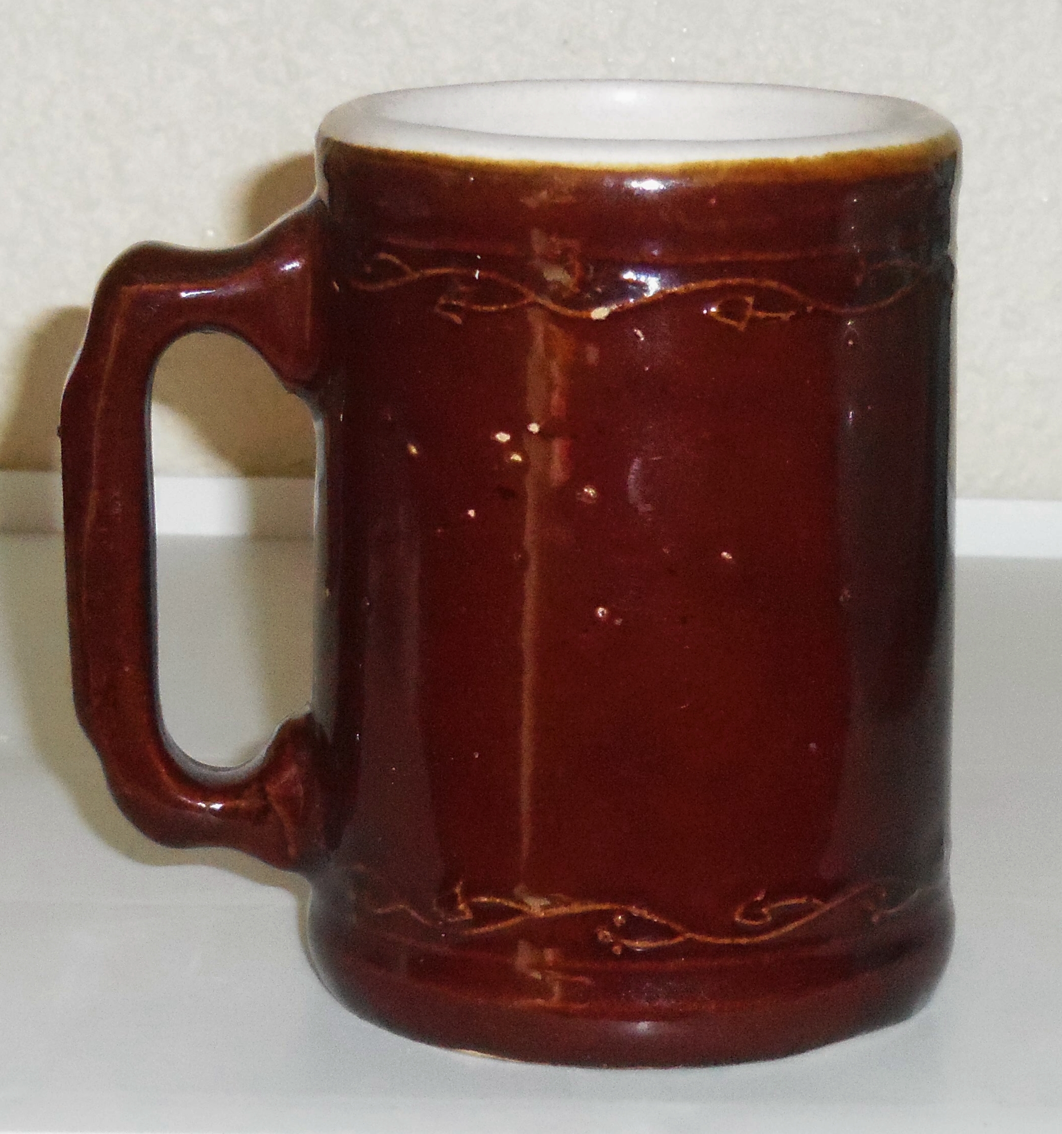Burely And Winter Pottery Early Duo-tone Stoneware Mug!