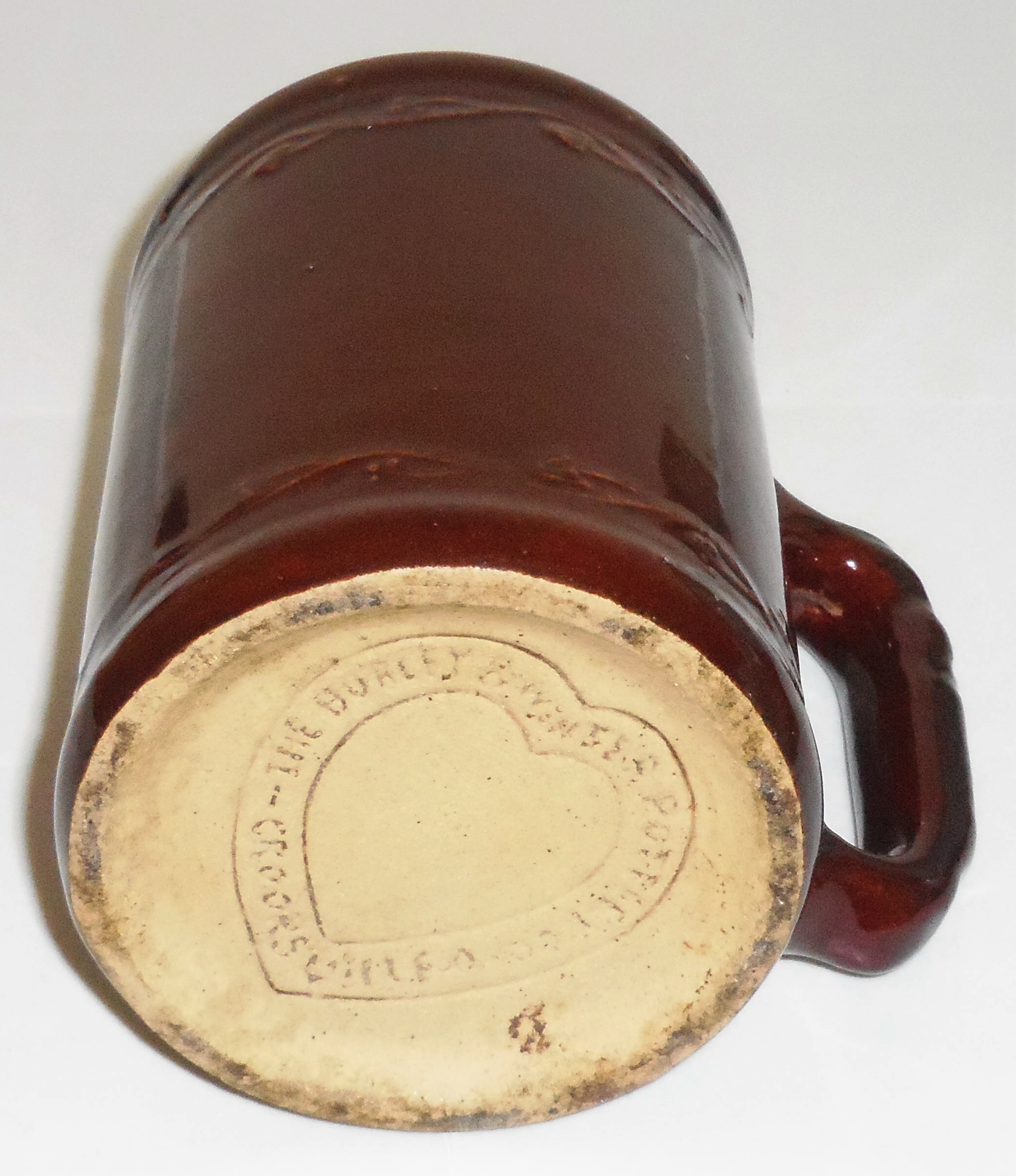 Burely And Winter Pottery Early Duo-tone Stoneware Mug!